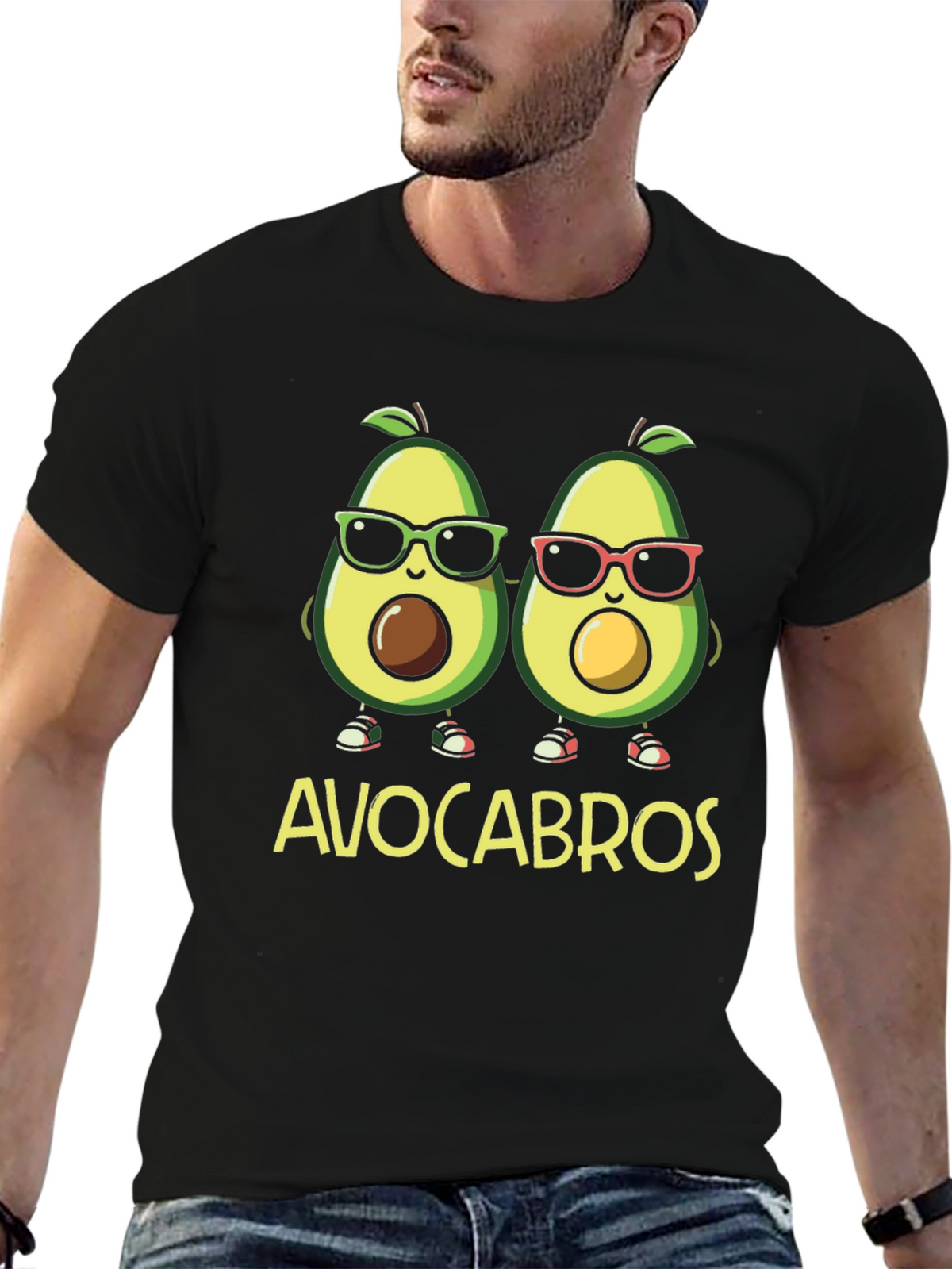 Avocabros Graphic Tee - Fun Avocado Bros T-Shirt