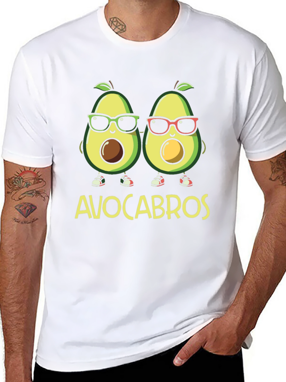 Avocabros Graphic Tee - Fun Avocado Bros T-Shirt