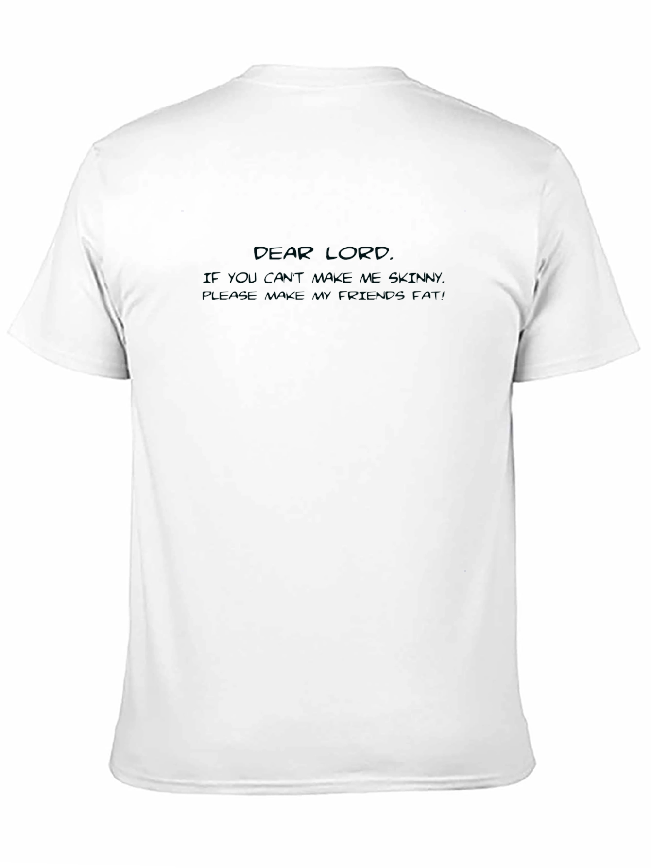 Dear Lord Funny Graphic Black T-Shirt