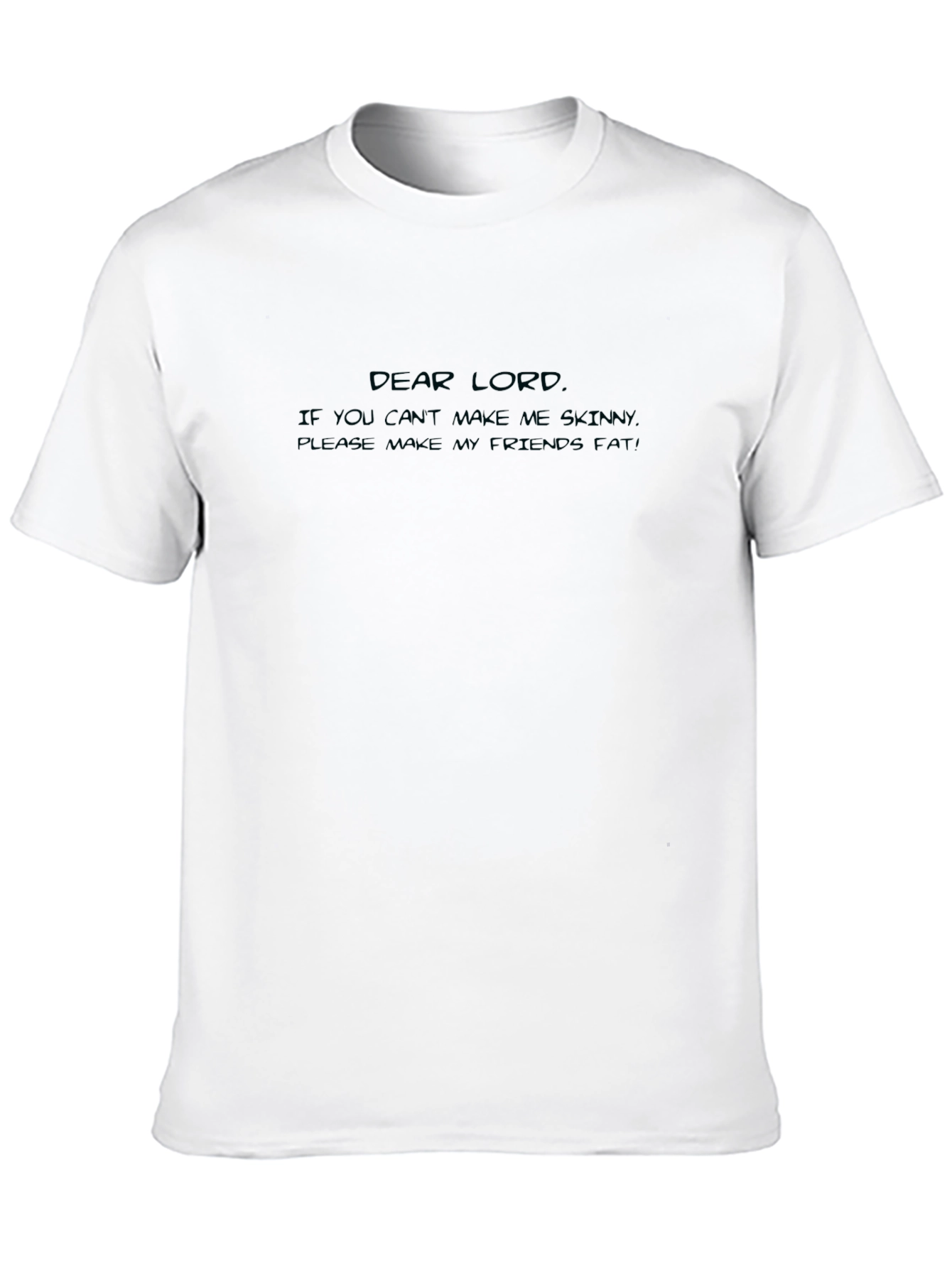 Dear Lord Funny Graphic Black T-Shirt