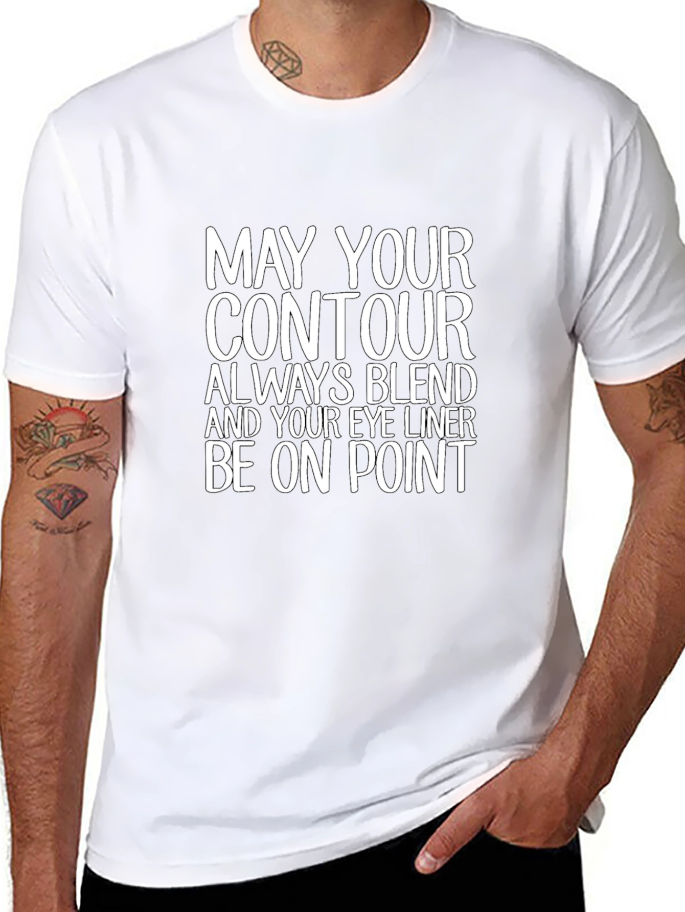 Contour and Eyeliner Graphic T-Shirt