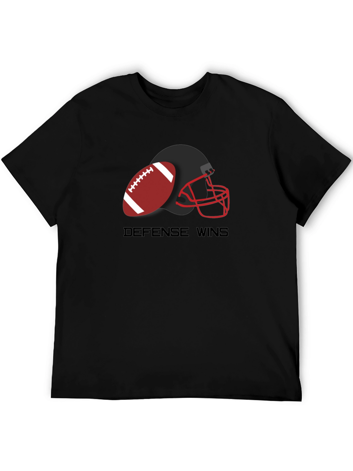Defense Wins Football Graphic T-Shirt