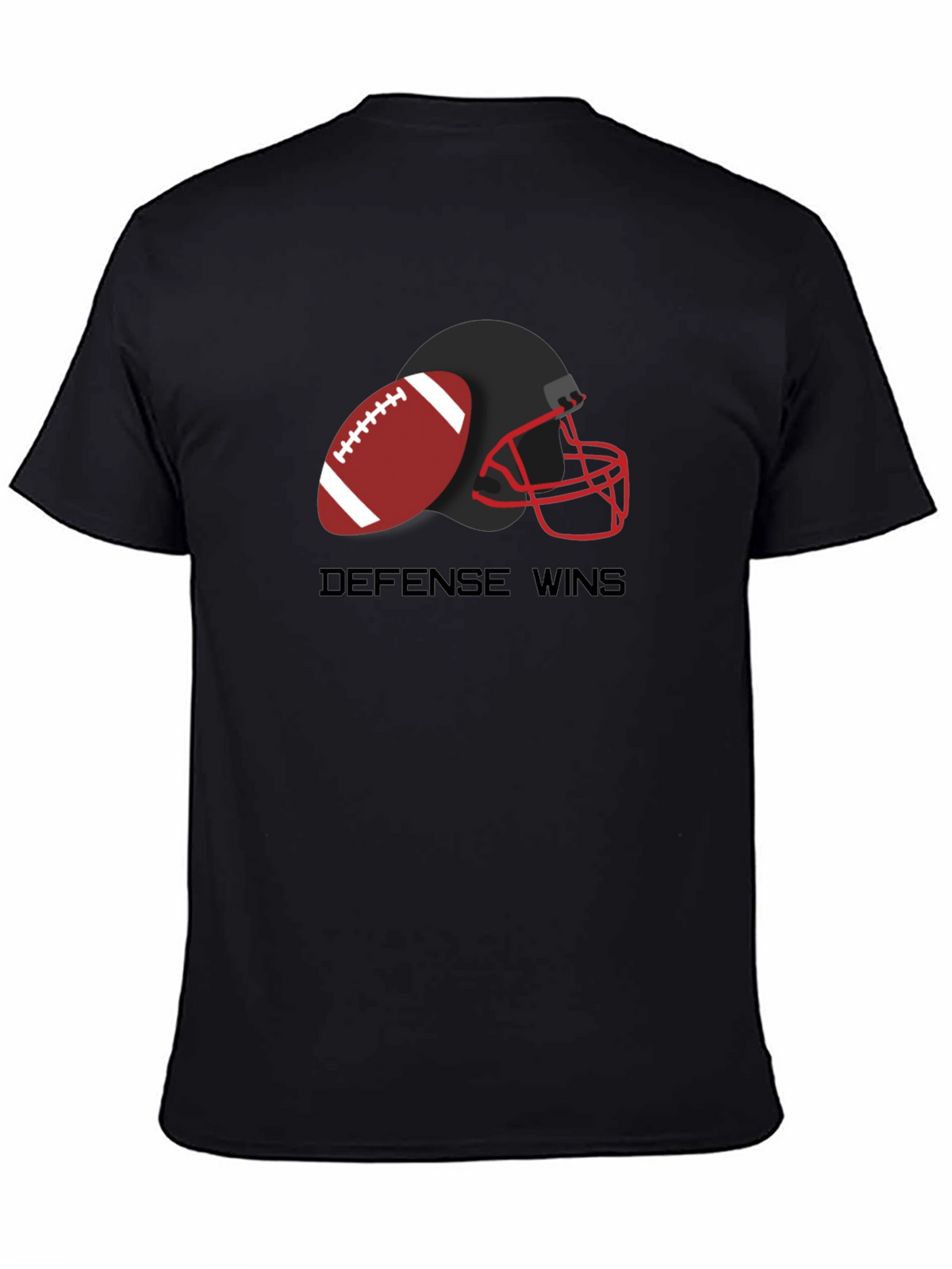 Defense Wins Football Graphic T-Shirt