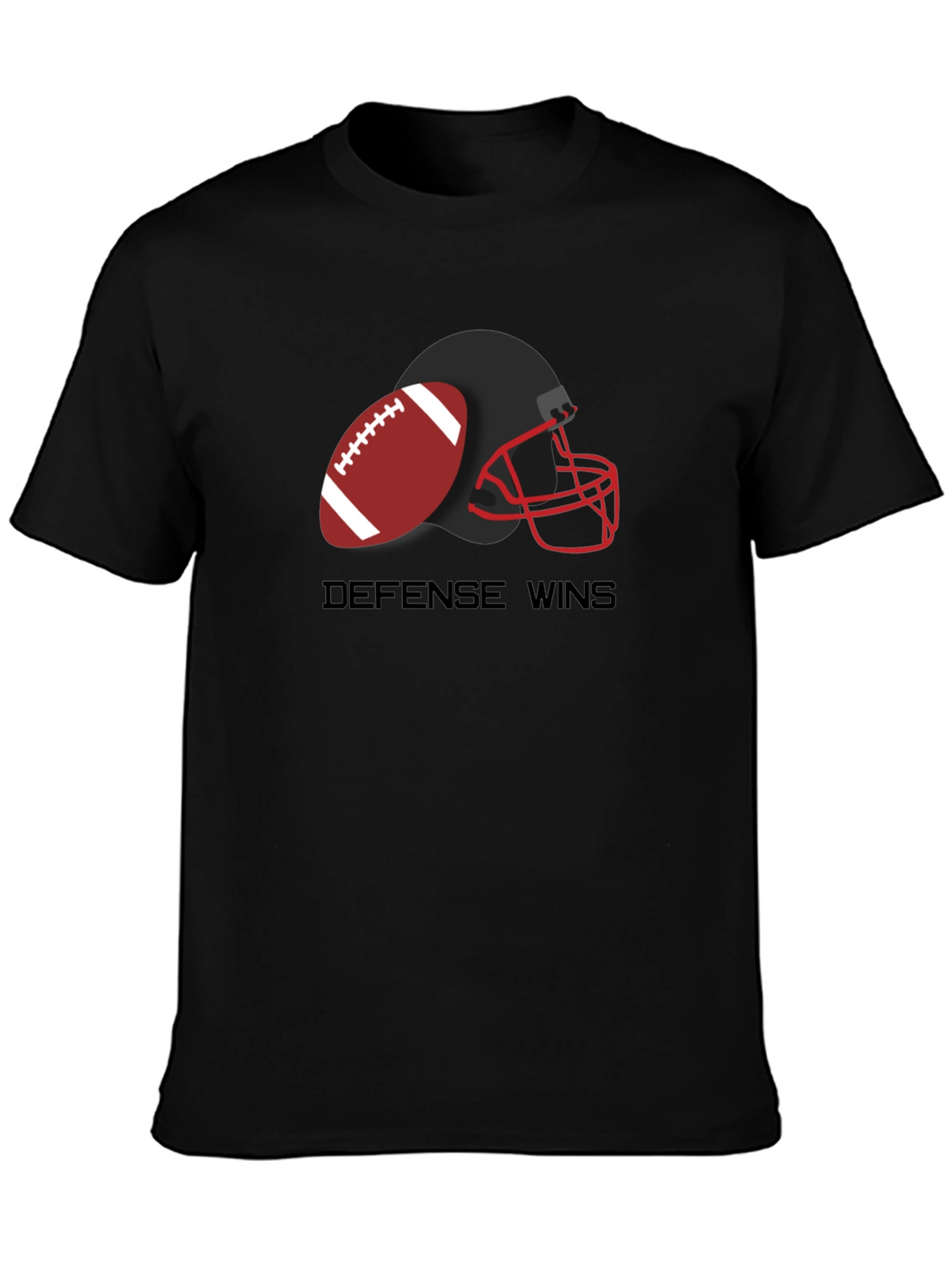 Defense Wins Football Graphic T-Shirt