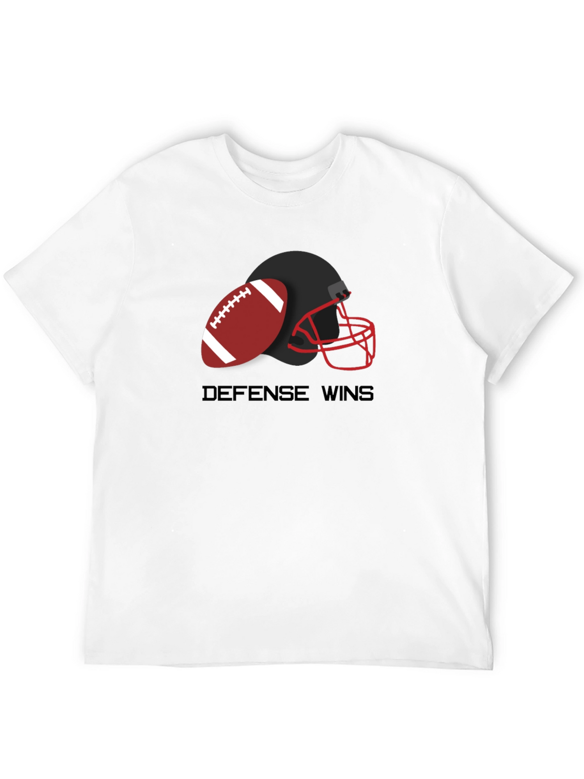 Defense Wins Football Graphic T-Shirt