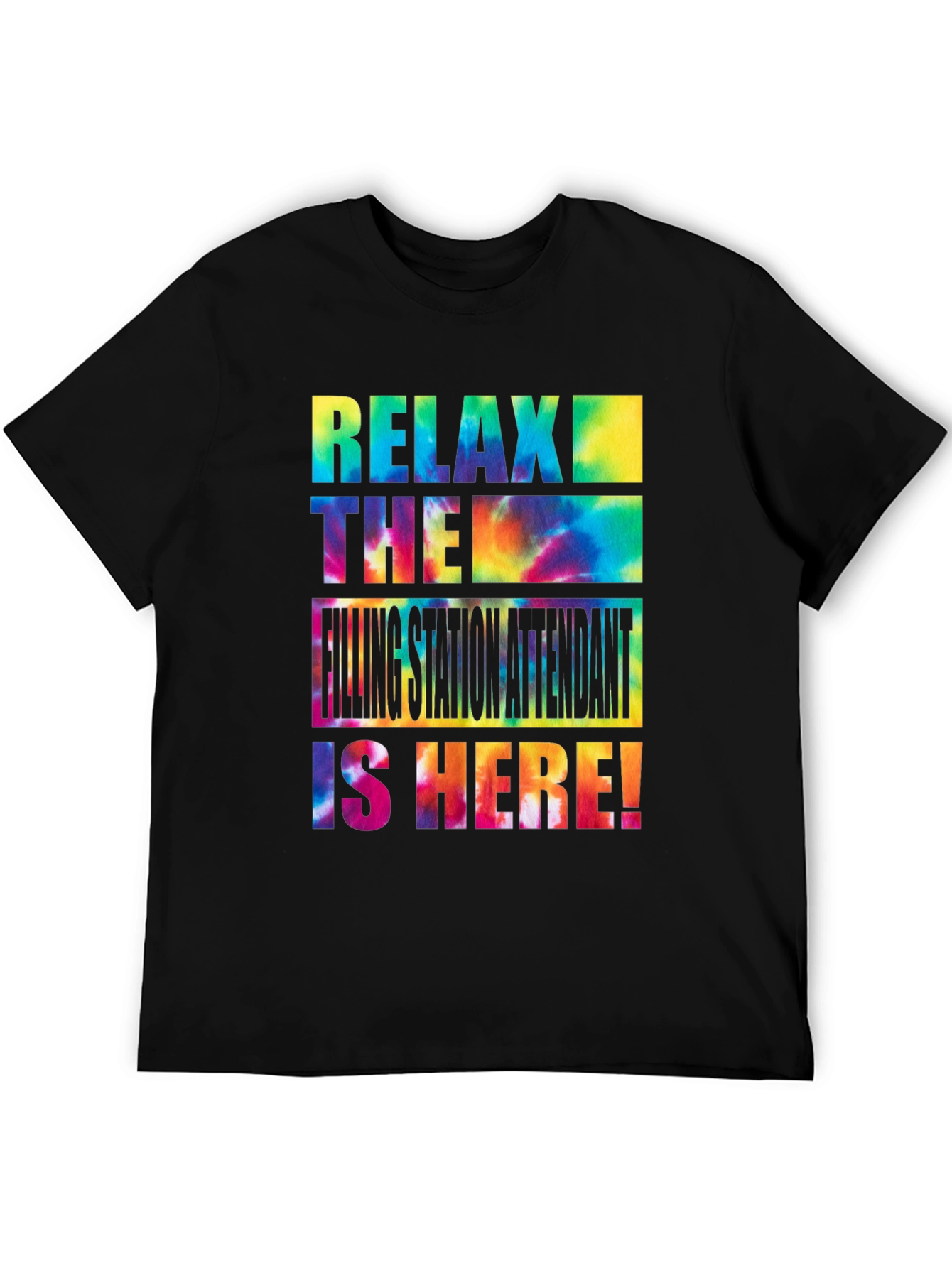 Relax Filling Station Attendant Tie-Dye T-Shirt