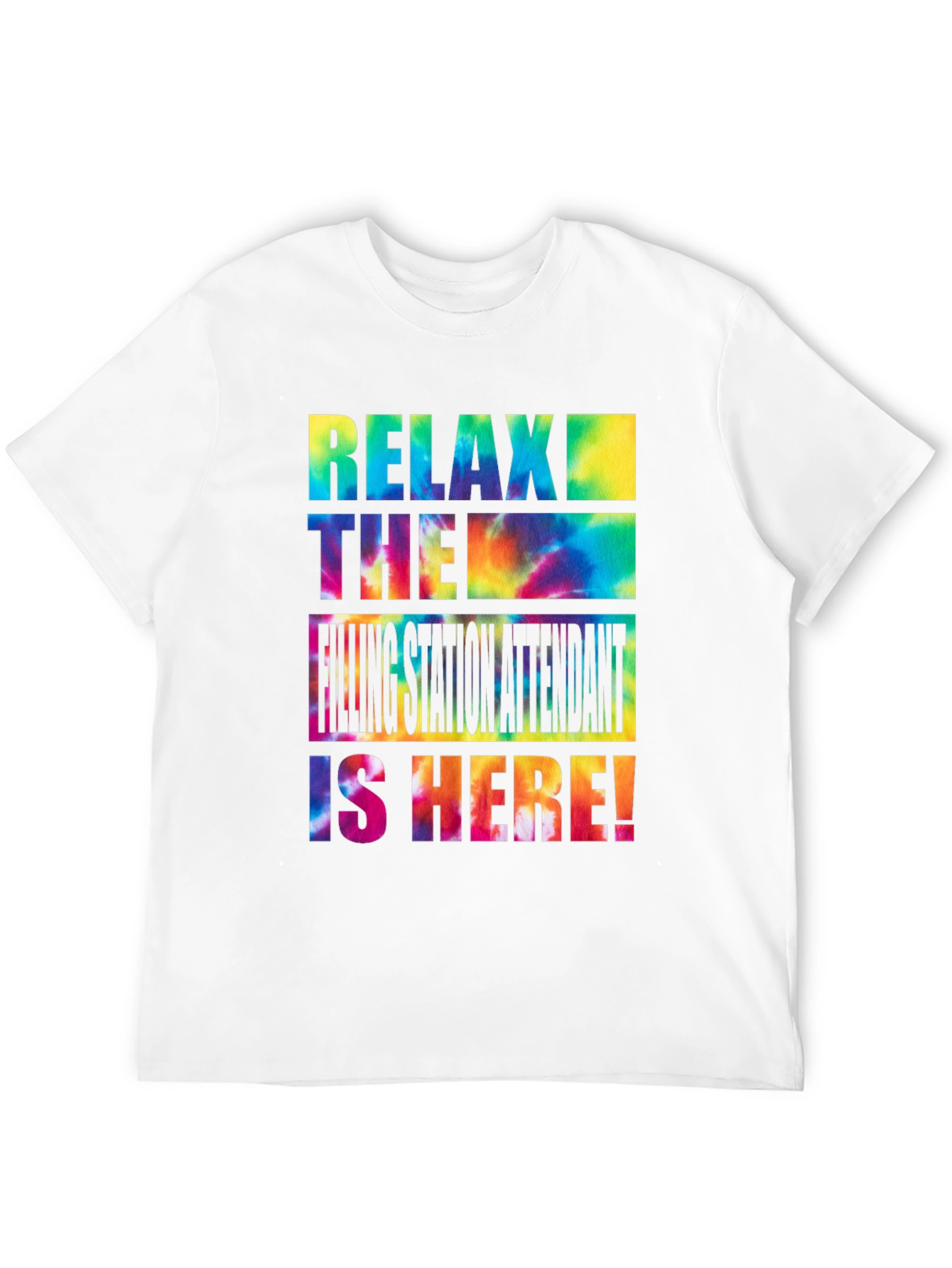 Relax Filling Station Attendant Tie-Dye T-Shirt
