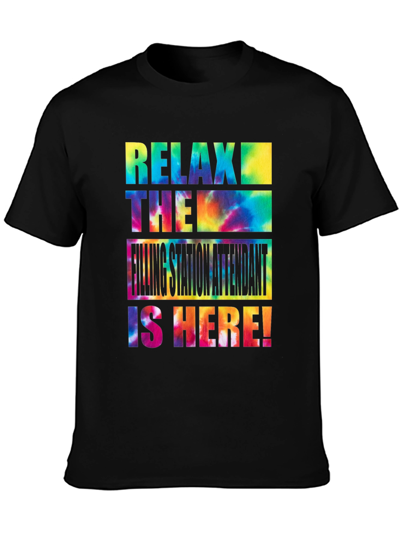 Relax Filling Station Attendant Tie-Dye T-Shirt