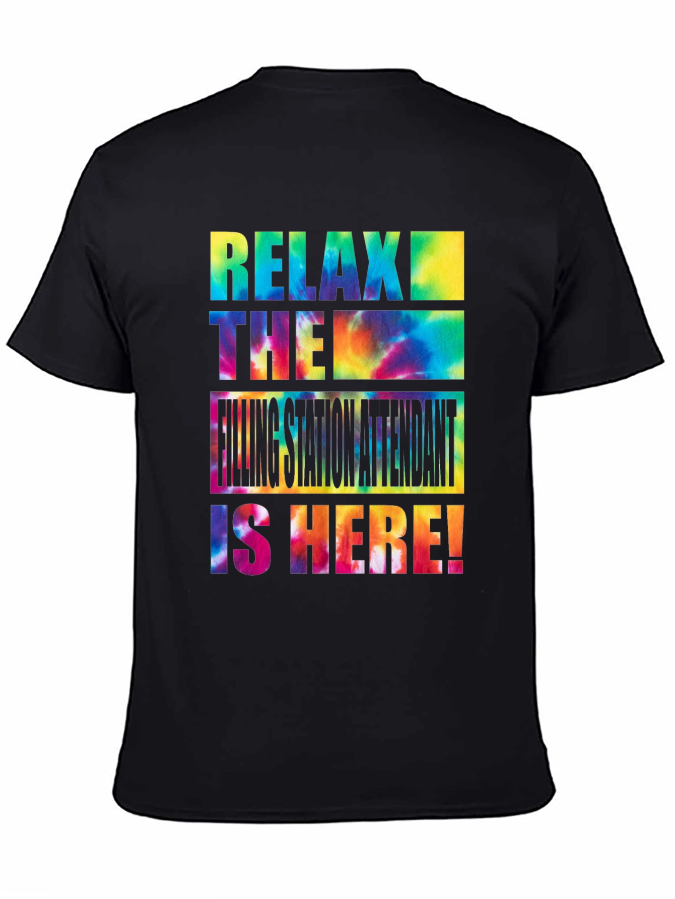 Relax Filling Station Attendant Tie-Dye T-Shirt
