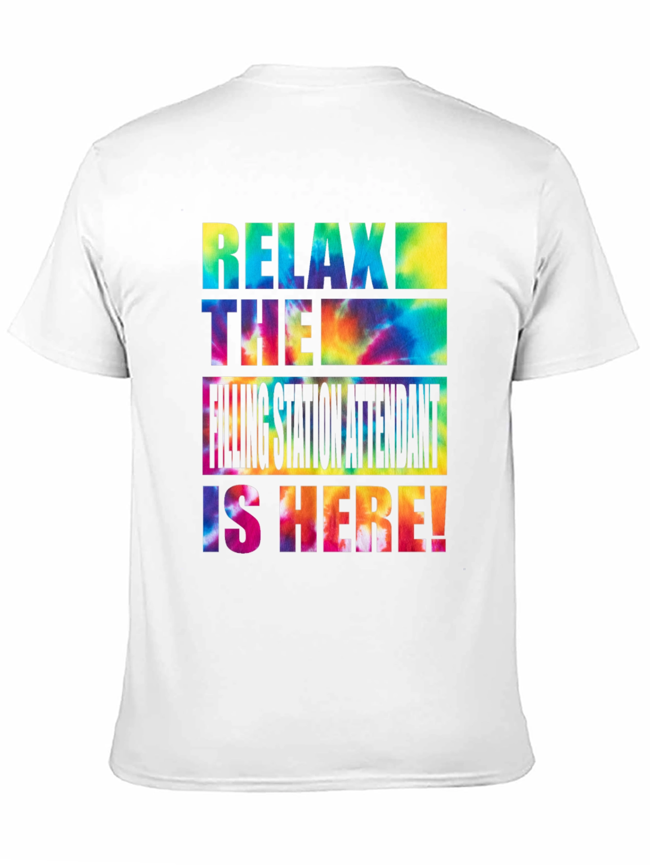 Relax Filling Station Attendant Tie-Dye T-Shirt