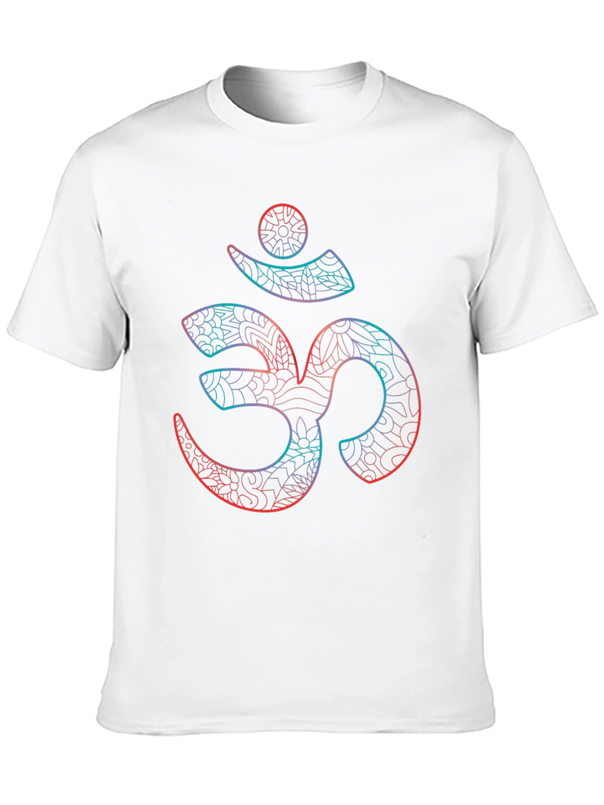 Om Symbol Graphic Print Black T-Shirt