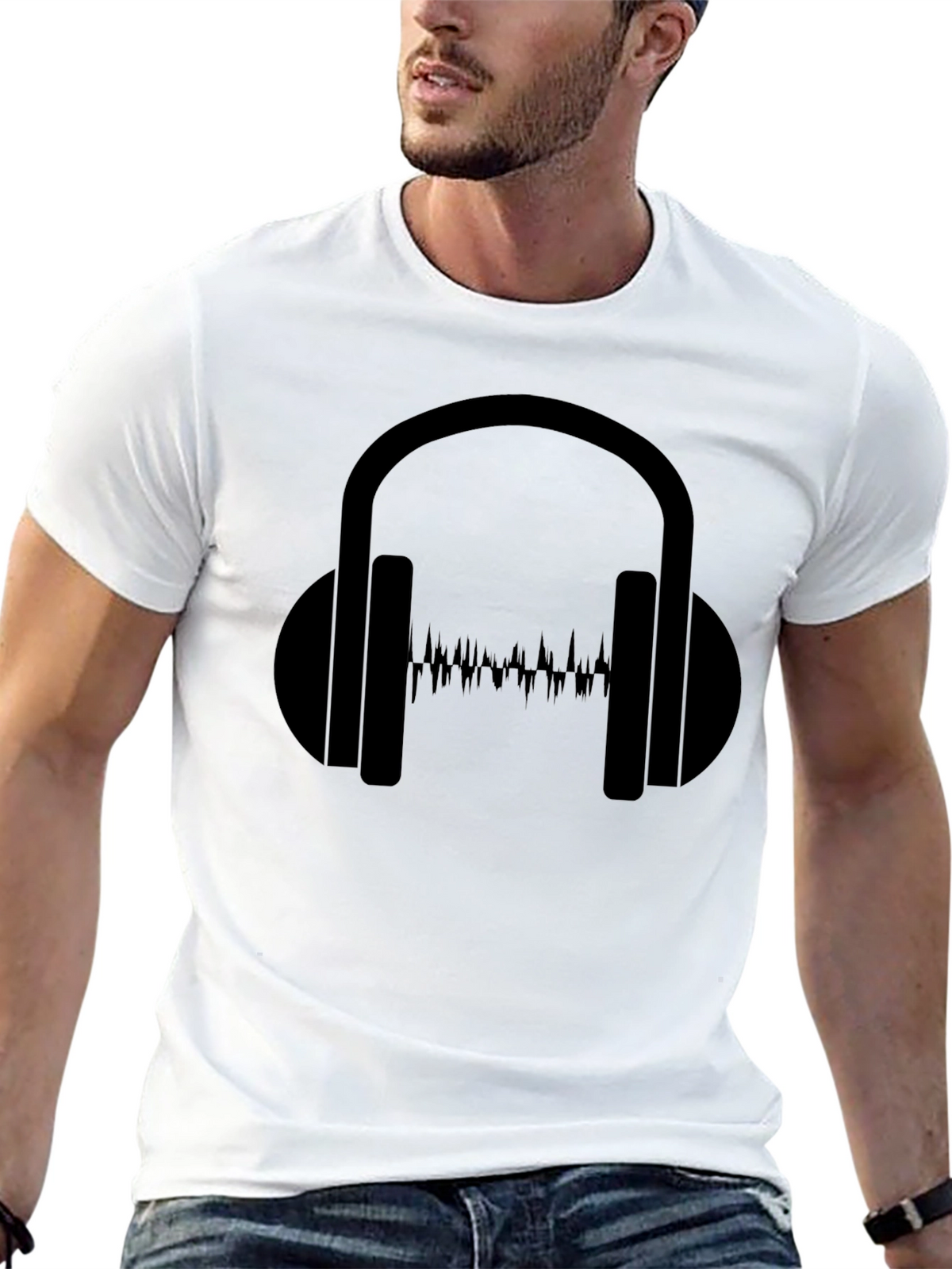 Headphones Graphic T-Shirt