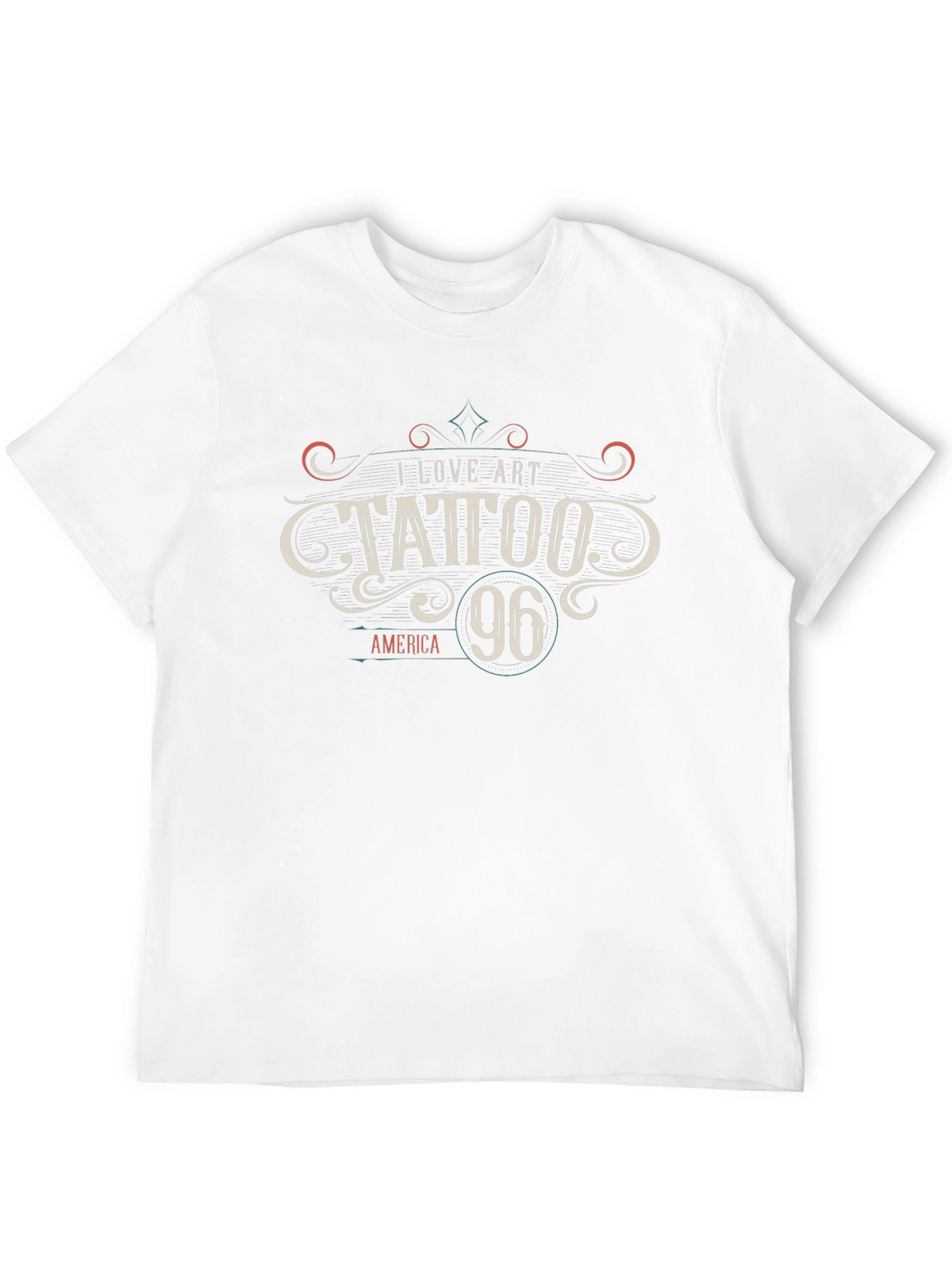 I Love Art Tattoo 96 Black Graphic T-Shirt