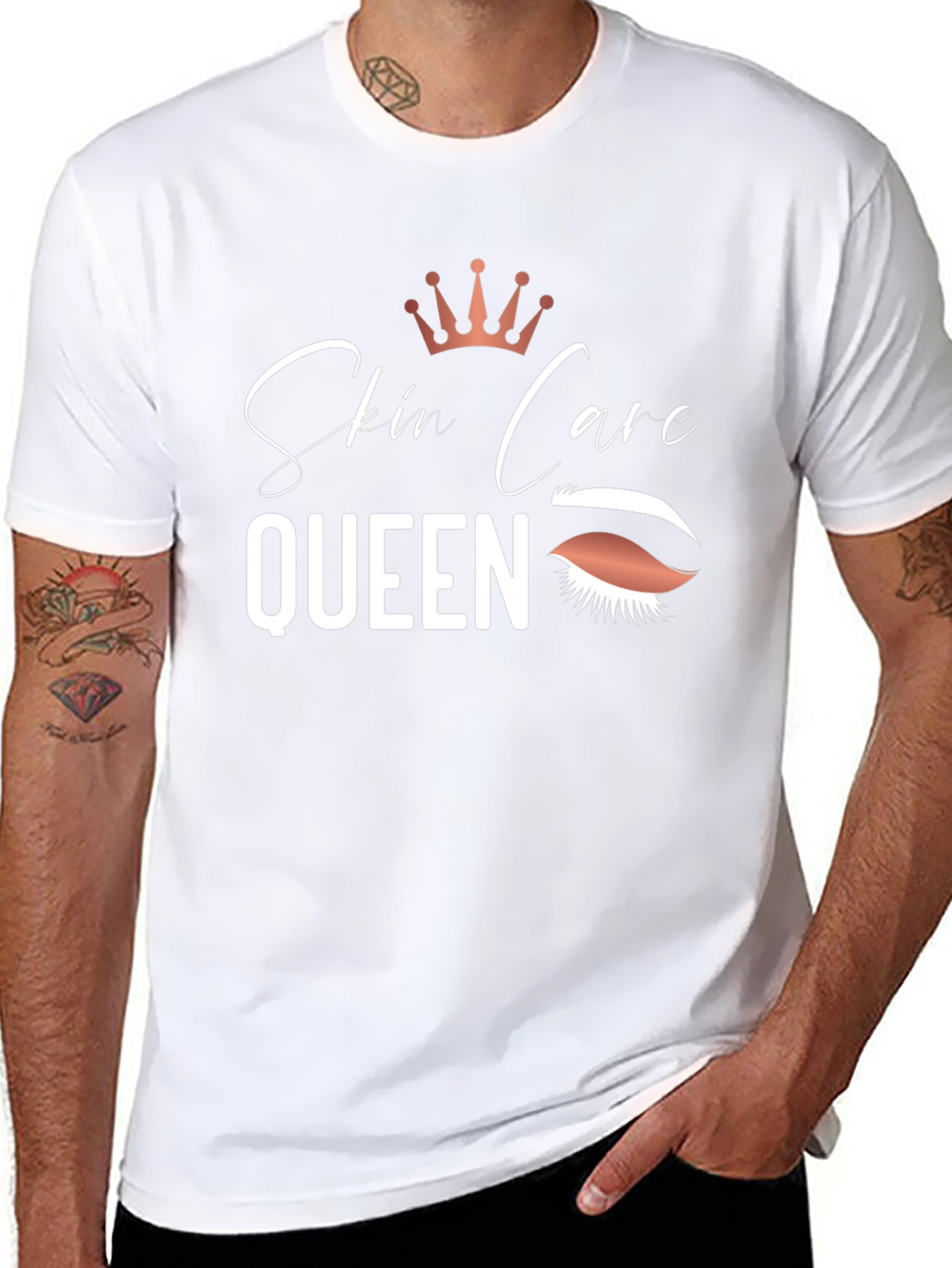 Skin Care Queen Black Graphic Tee
