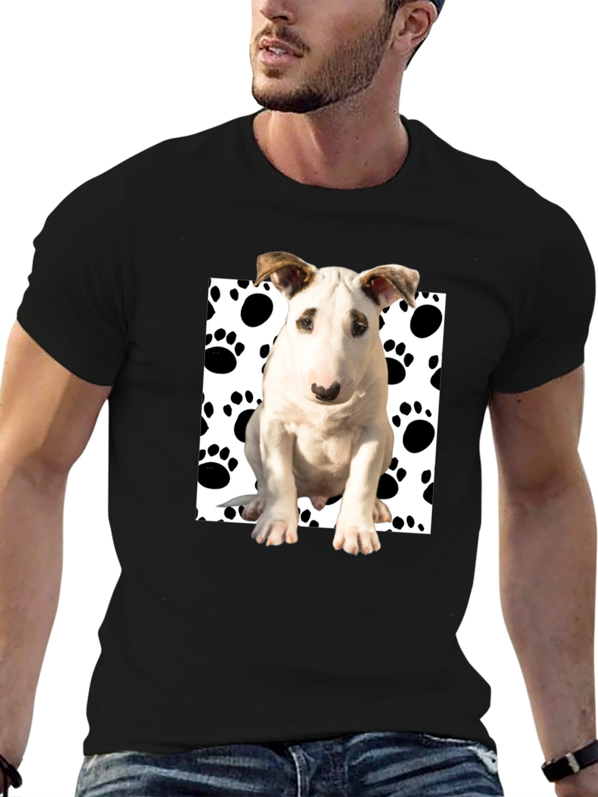Dog Paw Print T-Shirt - Stylish & Fun!