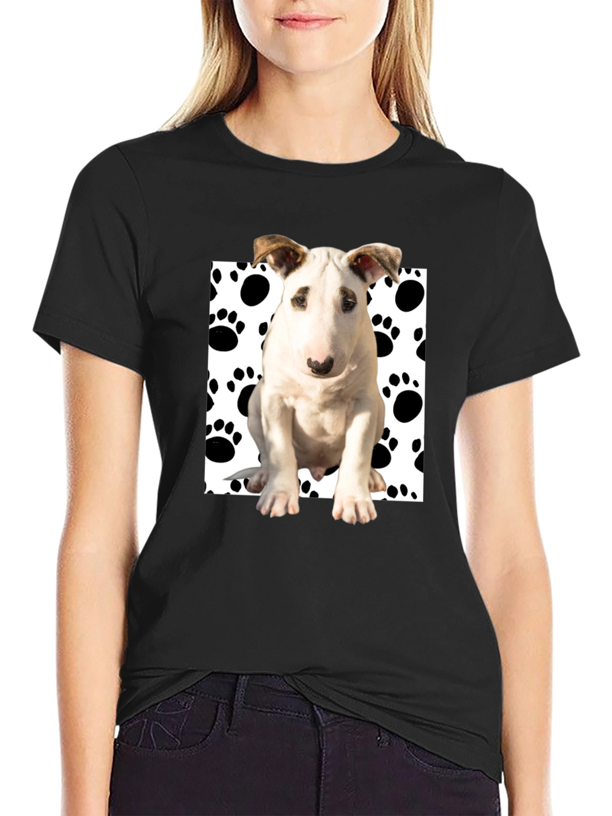 Dog Paw Print T-Shirt - Stylish & Fun!