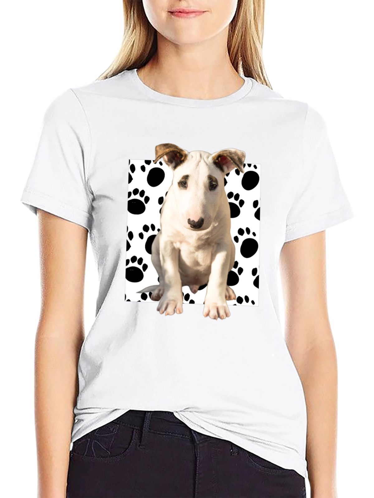 Dog Paw Print T-Shirt - Stylish & Fun!