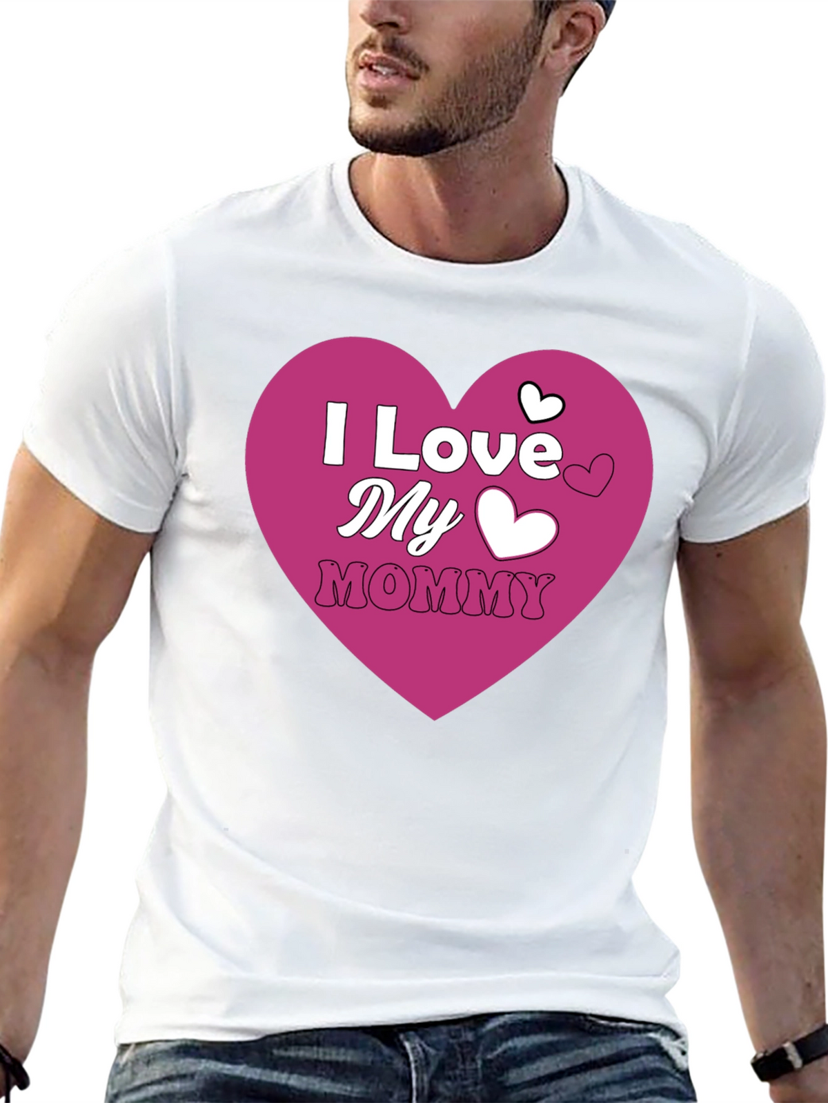 I Love My Mommy Graphic Tee - Mens