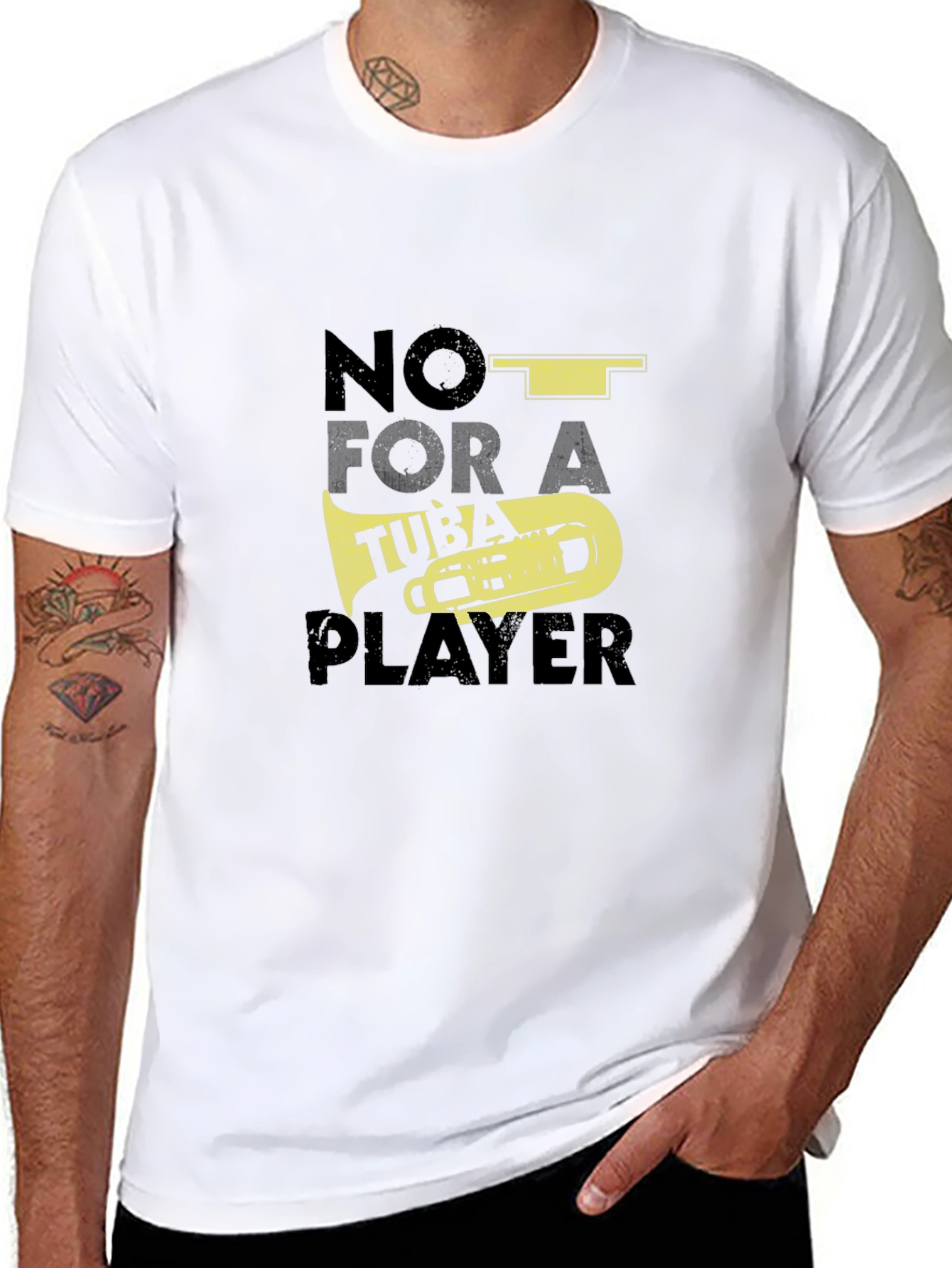 Tuba Player Graphic Tee - Band Humor