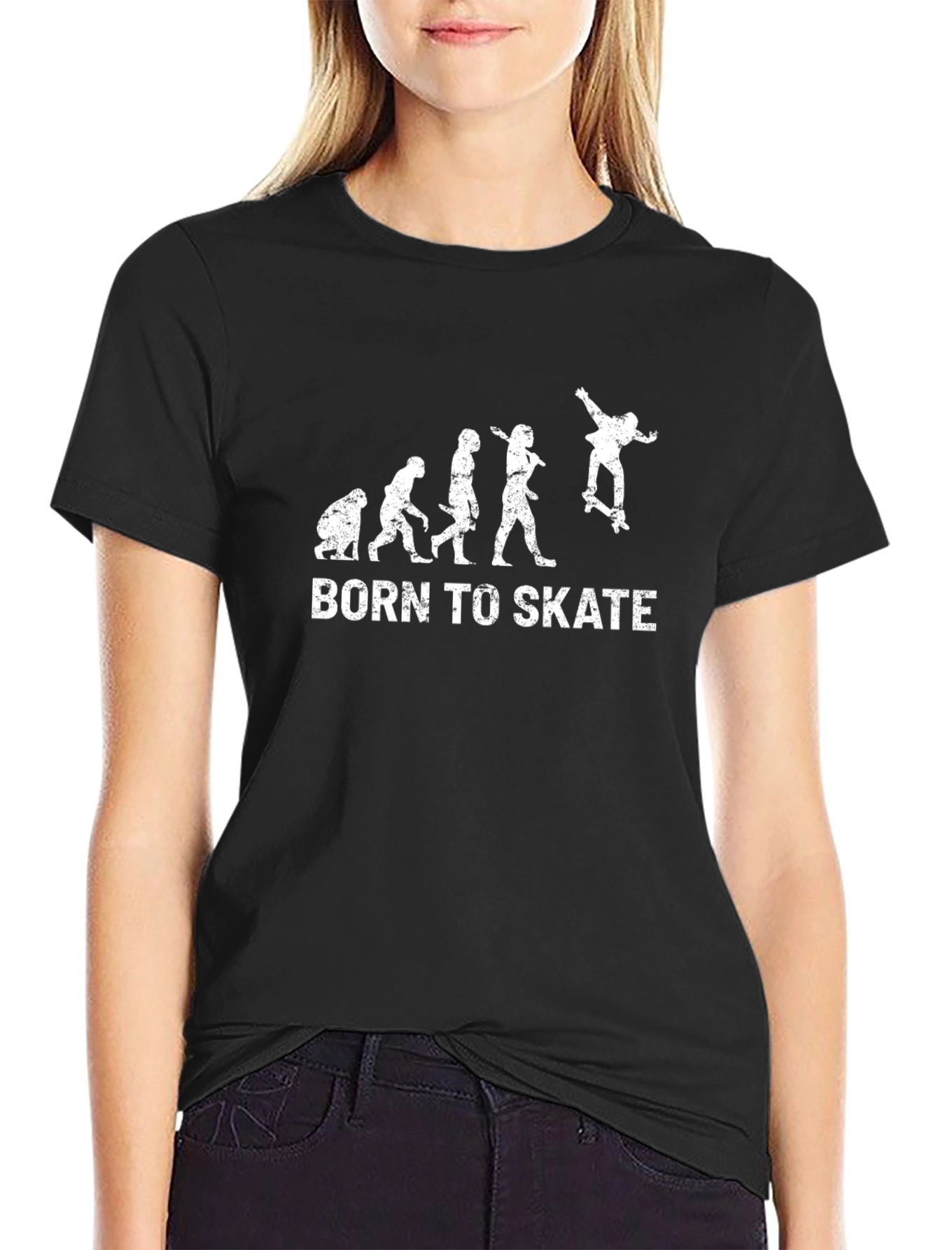 Born To Skate Evolution T-Shirt - Black