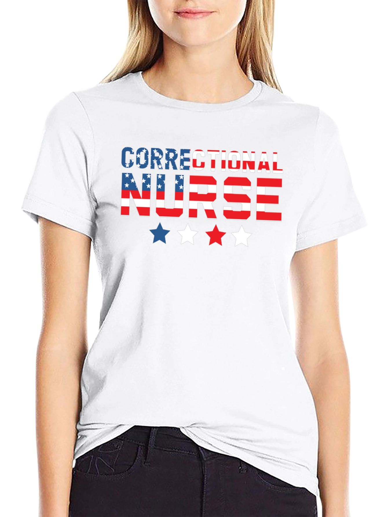 Correctional Nurse Patriotic T-Shirt