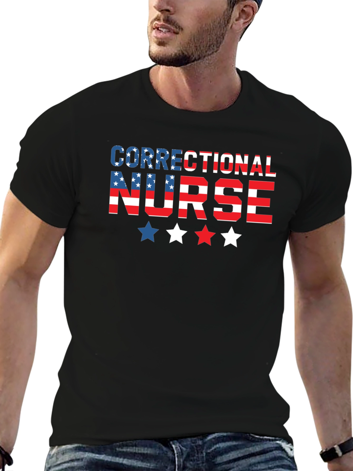 Correctional Nurse Patriotic T-Shirt
