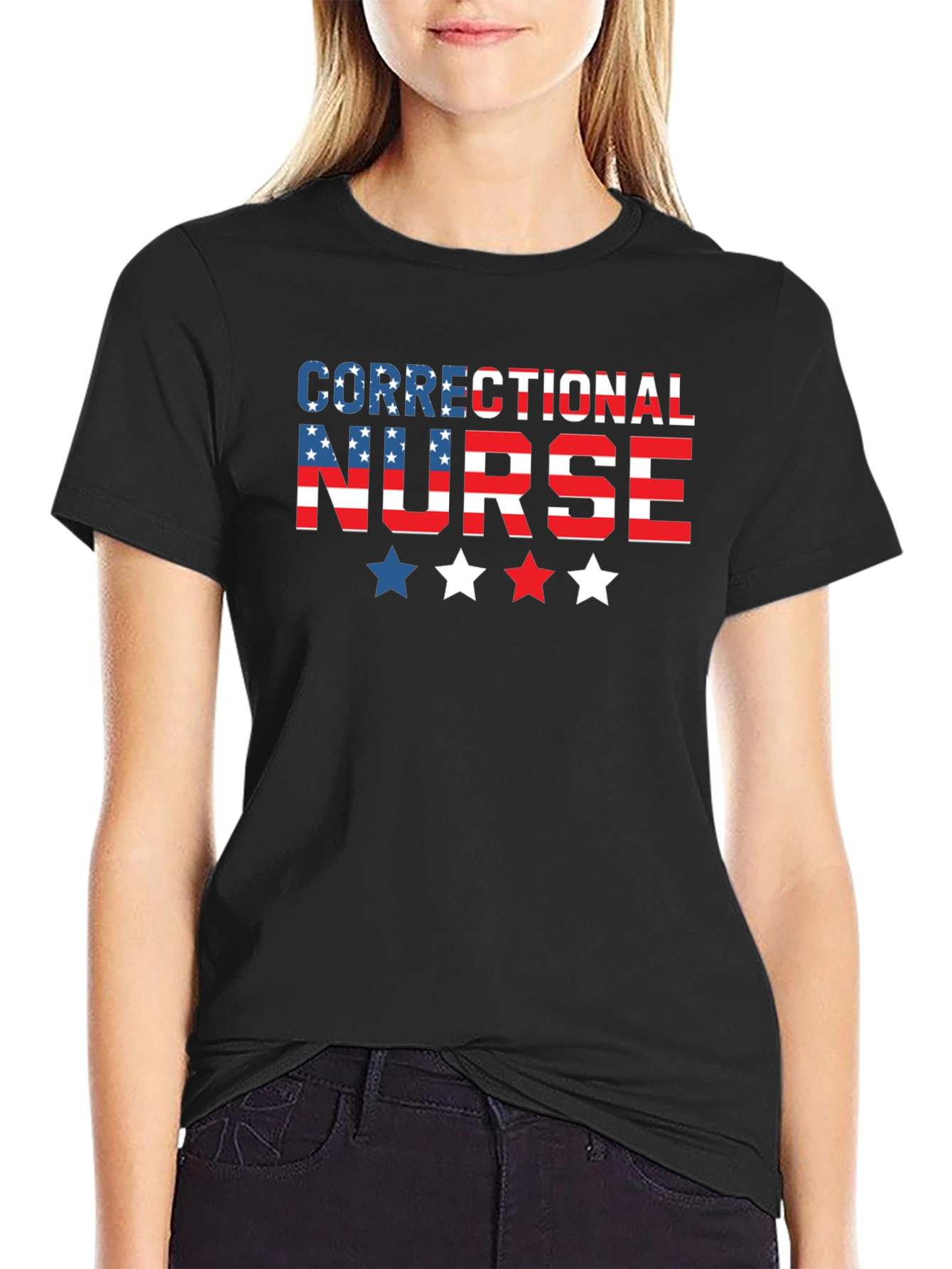 Correctional Nurse Patriotic T-Shirt