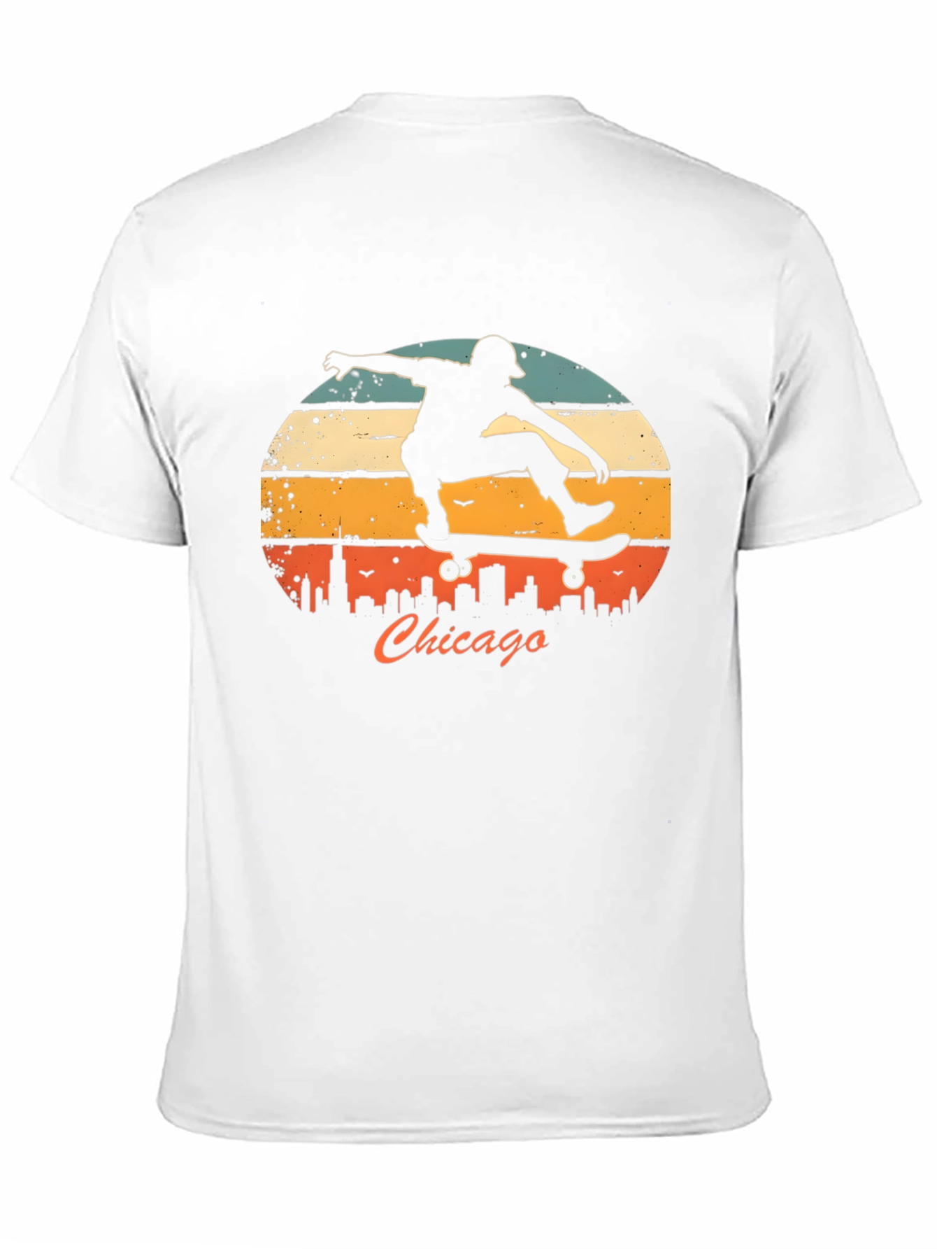 Chicago Skater Graphic Tee - Retro Style