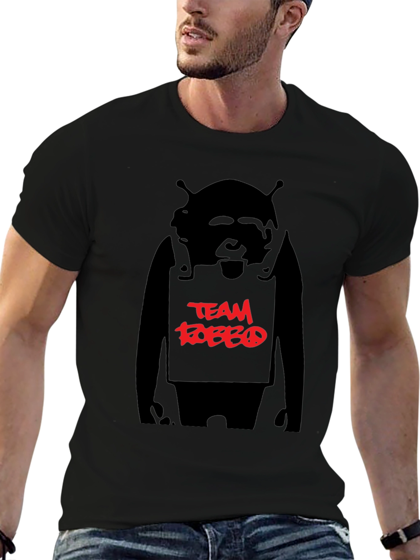 Team Robbo Black Graphic Tee