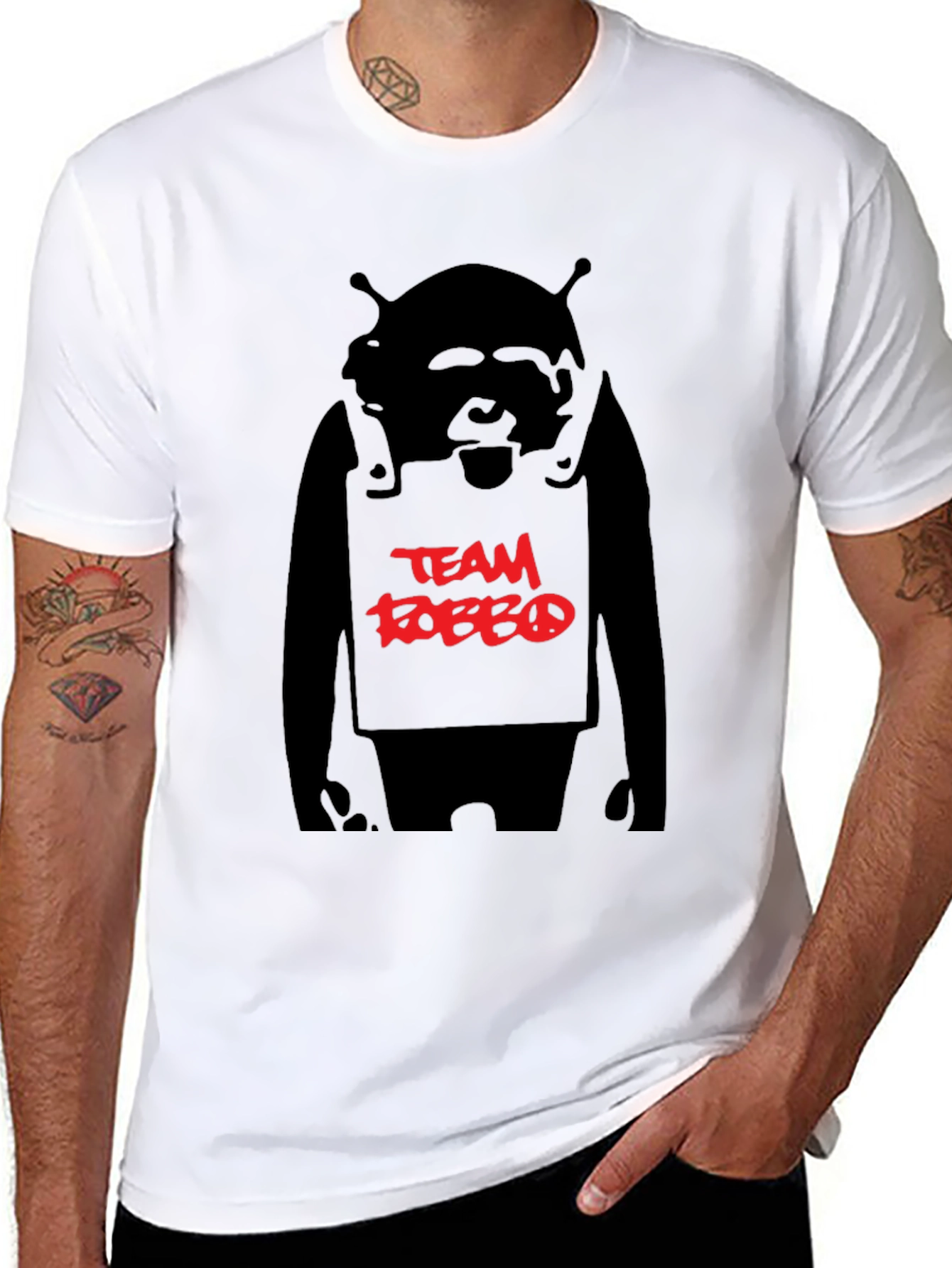 Team Robbo Black Graphic Tee