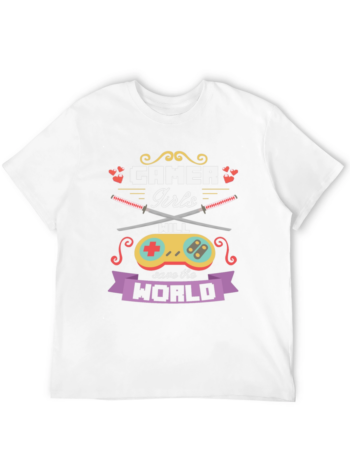 Gamer Girls Will Save the World T-Shirt