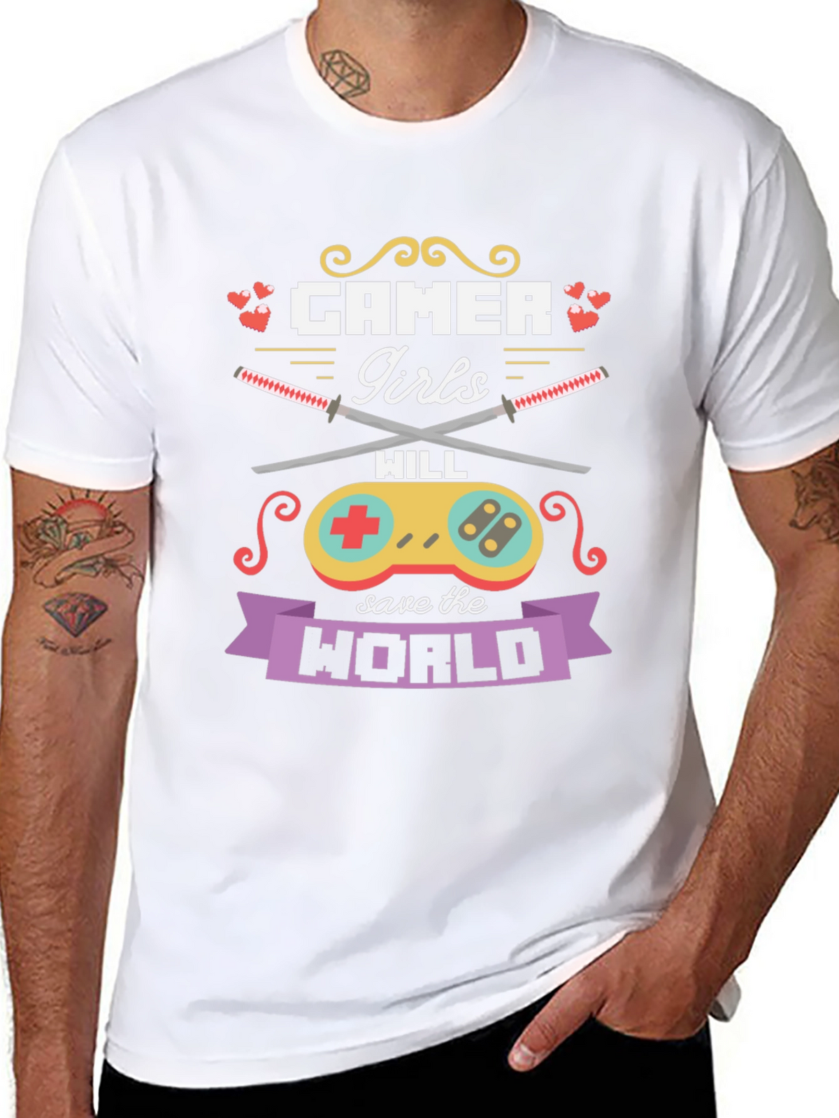 Gamer Girls Will Save the World T-Shirt