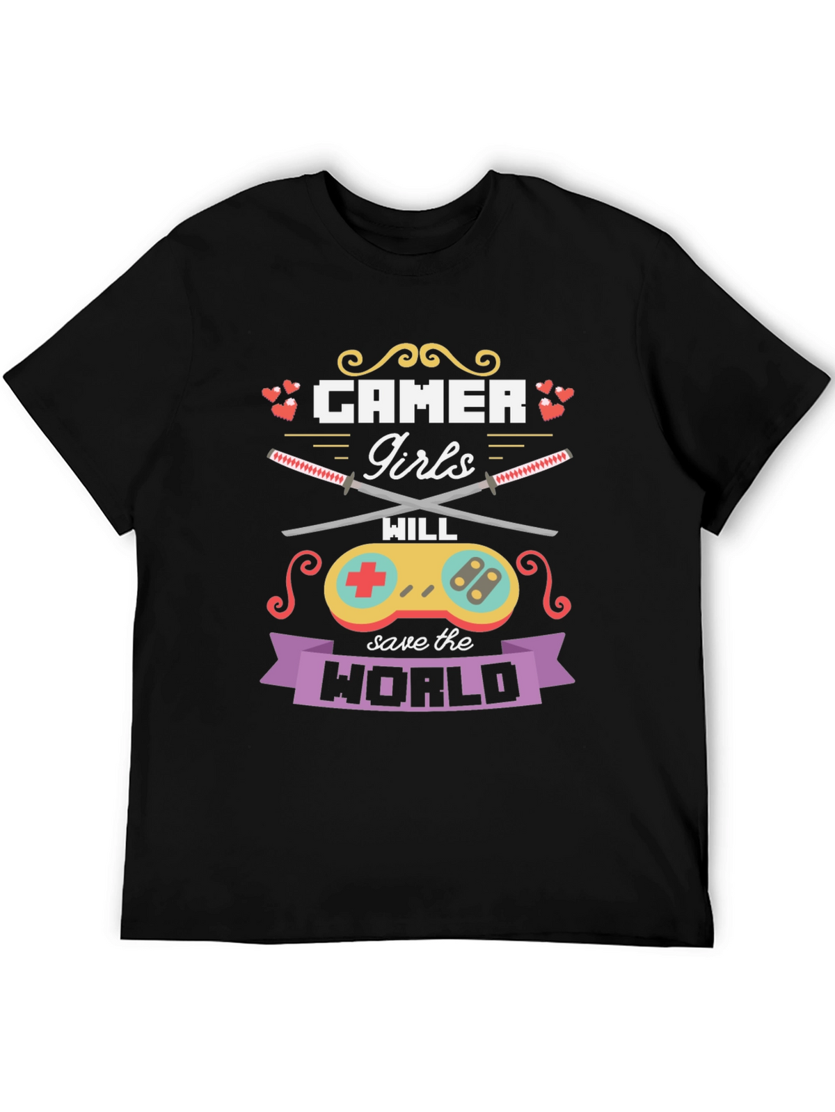 Gamer Girls Will Save the World T-Shirt