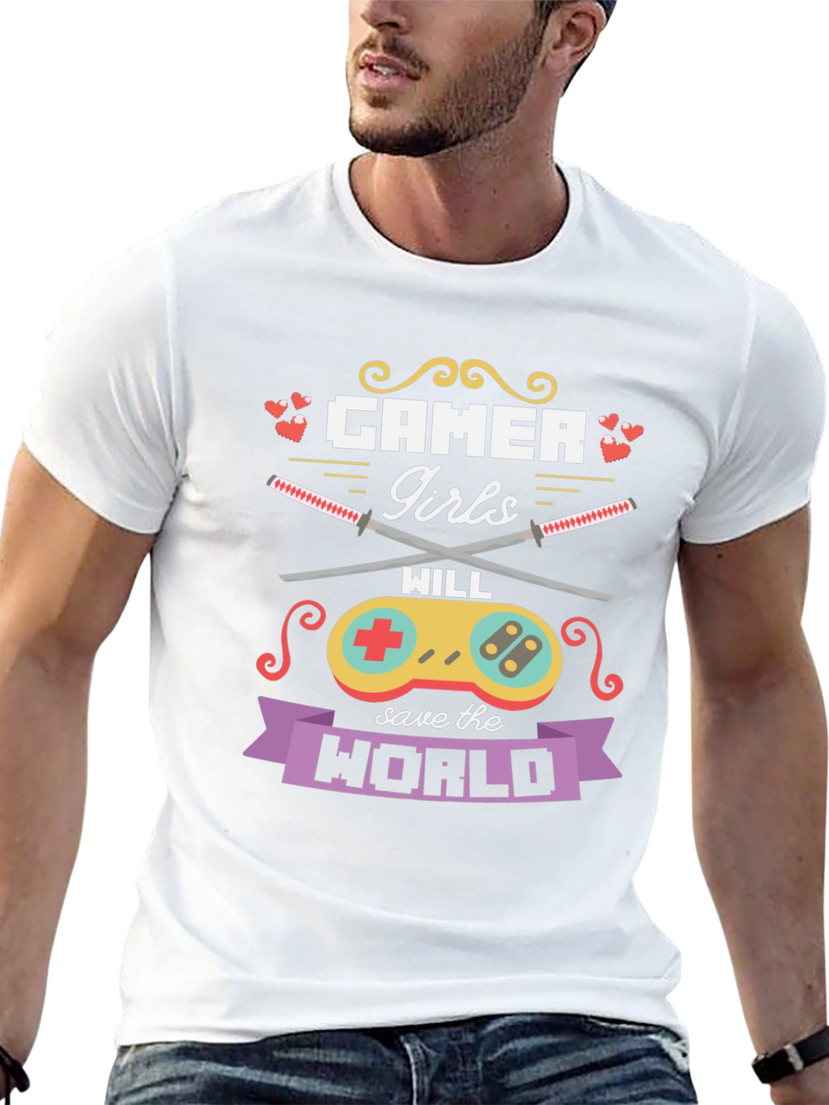 Gamer Girls Will Save the World T-Shirt