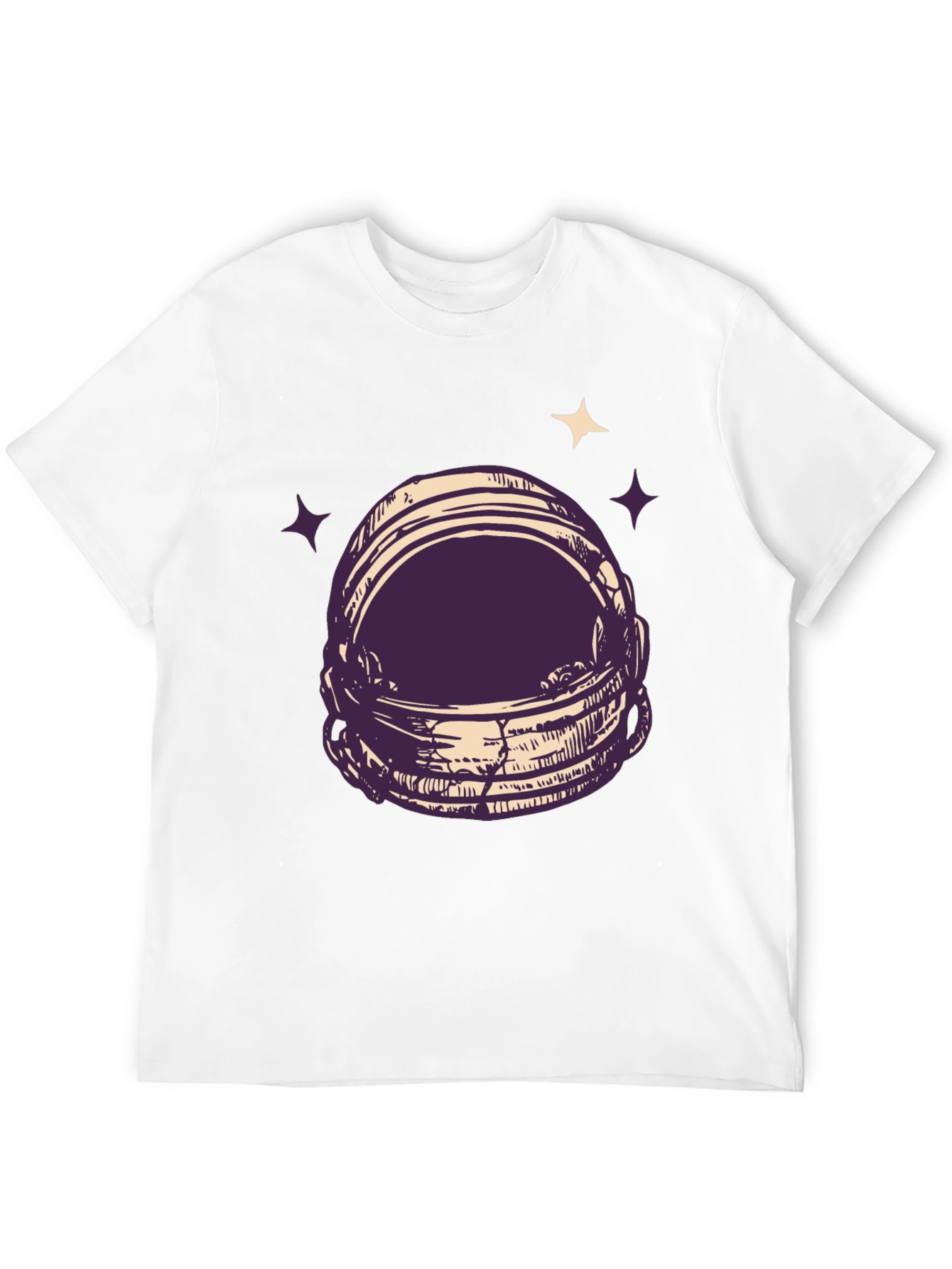 Astronaut Helmet Graphic Tee - Space Lovers T-Shirt