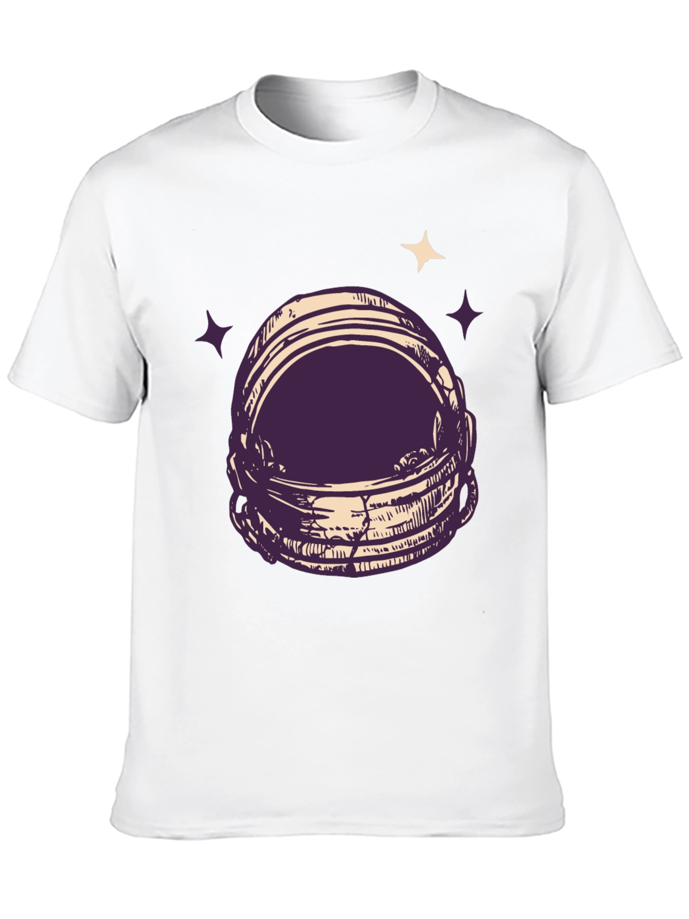 Astronaut Helmet Graphic Tee - Space Lovers T-Shirt
