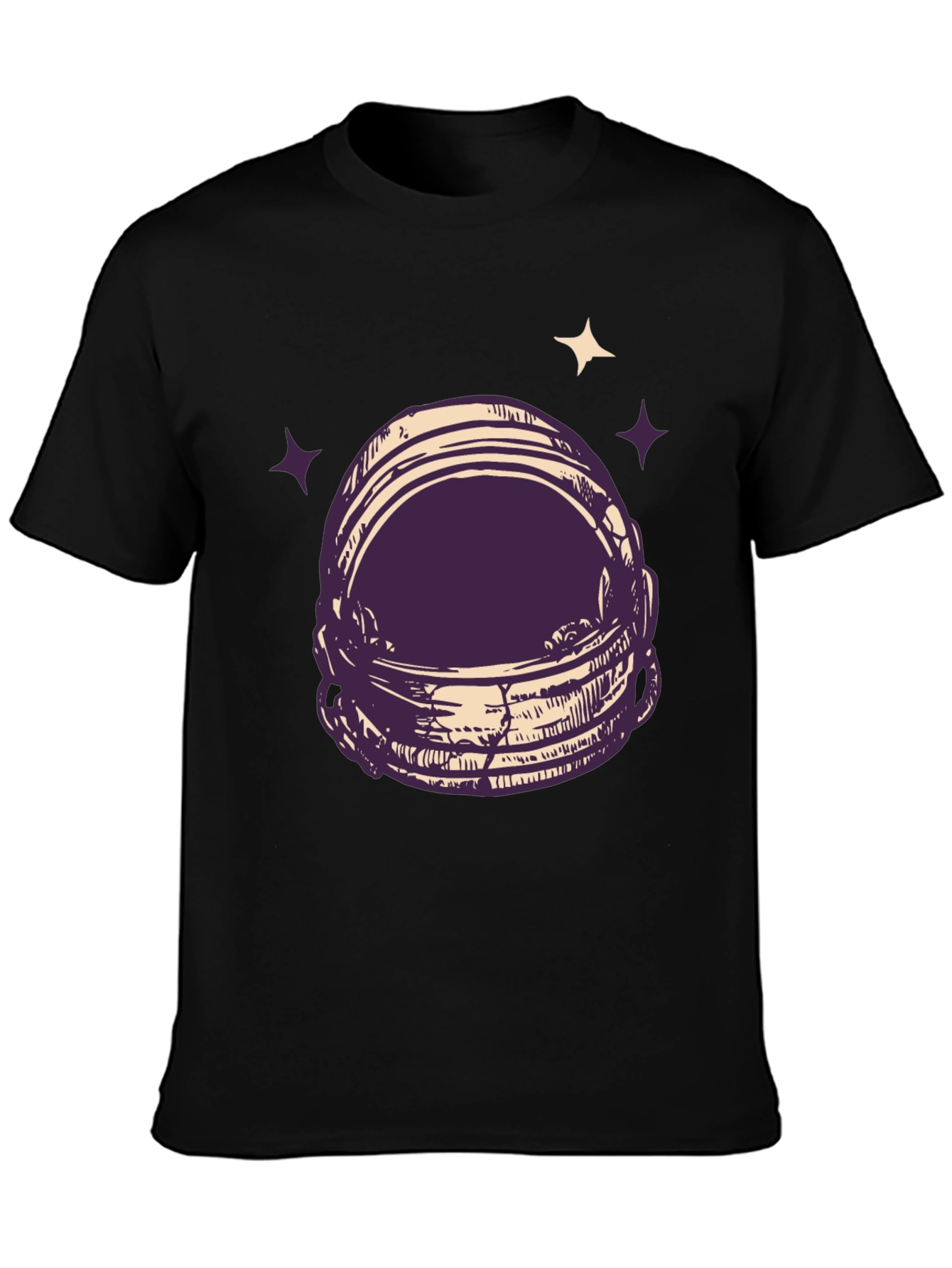 Astronaut Helmet Graphic Tee - Space Lovers T-Shirt