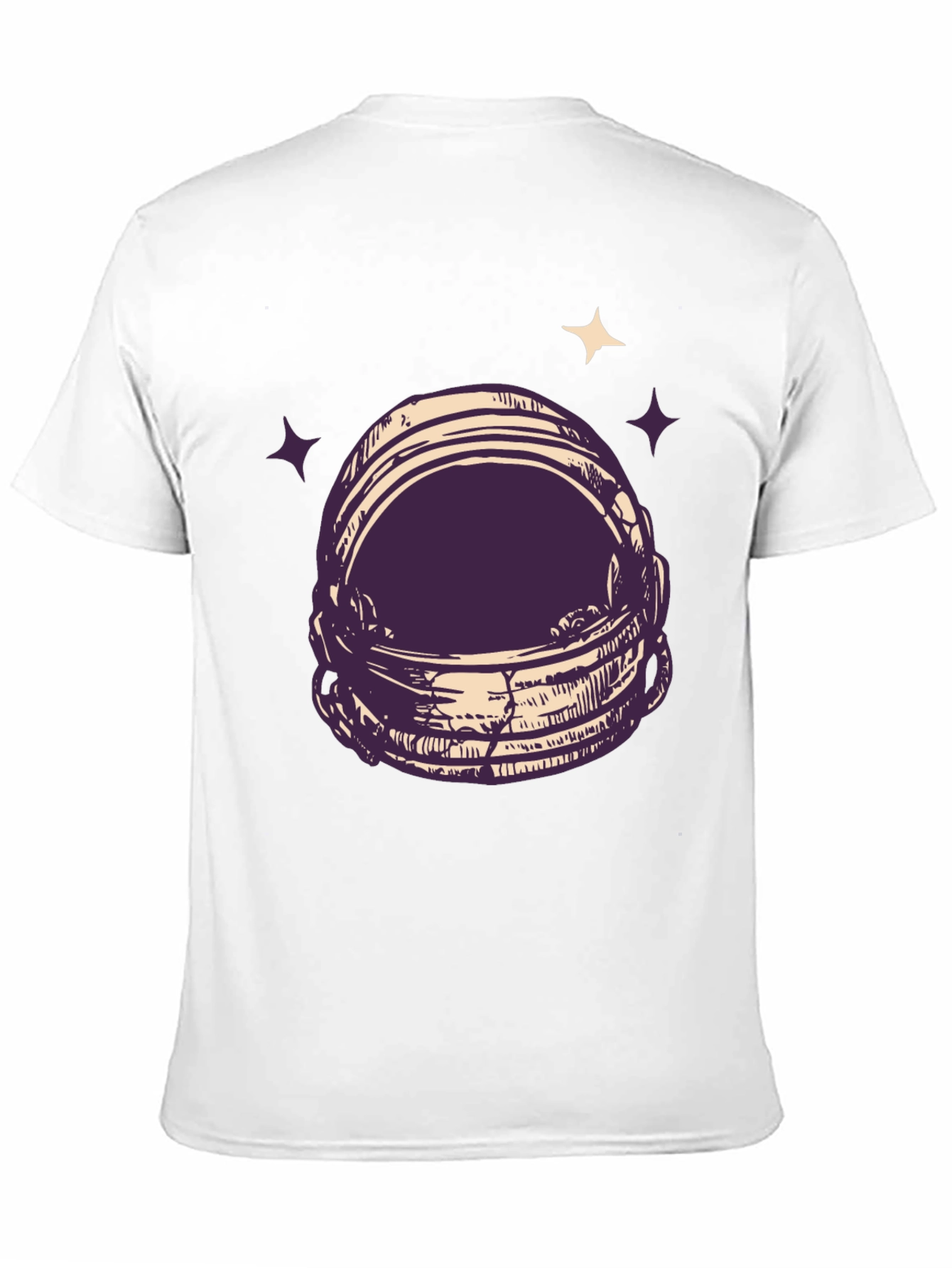 Astronaut Helmet Graphic Tee - Space Lovers T-Shirt