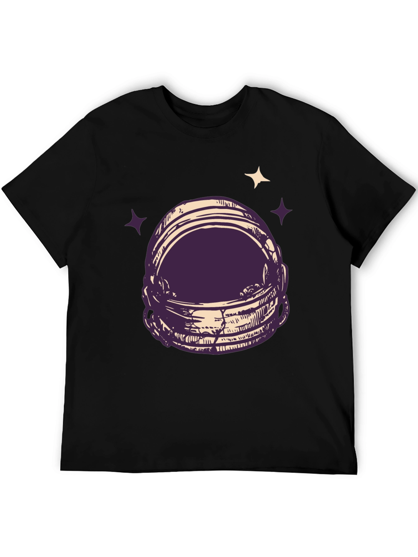Astronaut Helmet Graphic Tee - Space Lovers T-Shirt