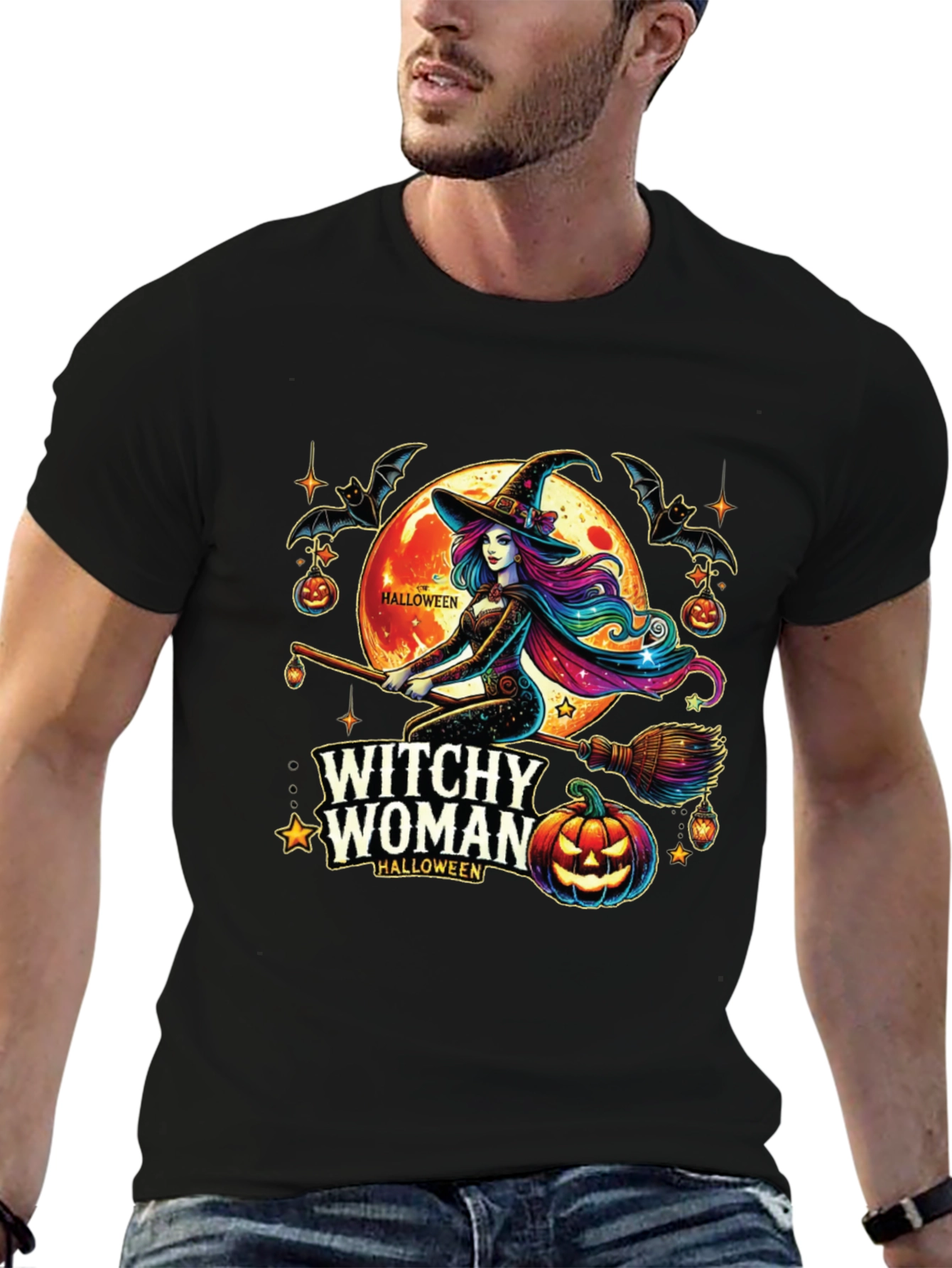 Witchy Woman Halloween T-Shirt