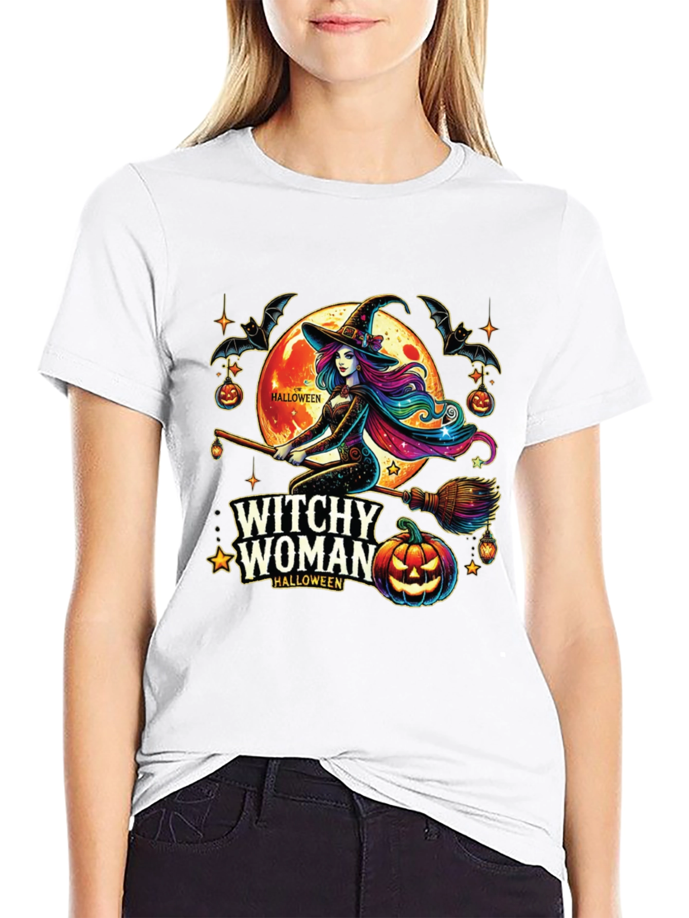 Witchy Woman Halloween T-Shirt