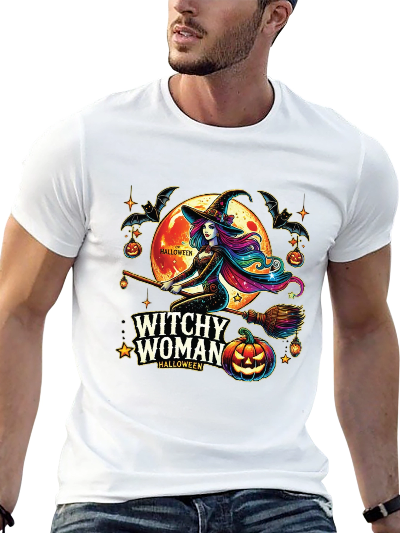 Witchy Woman Halloween T-Shirt