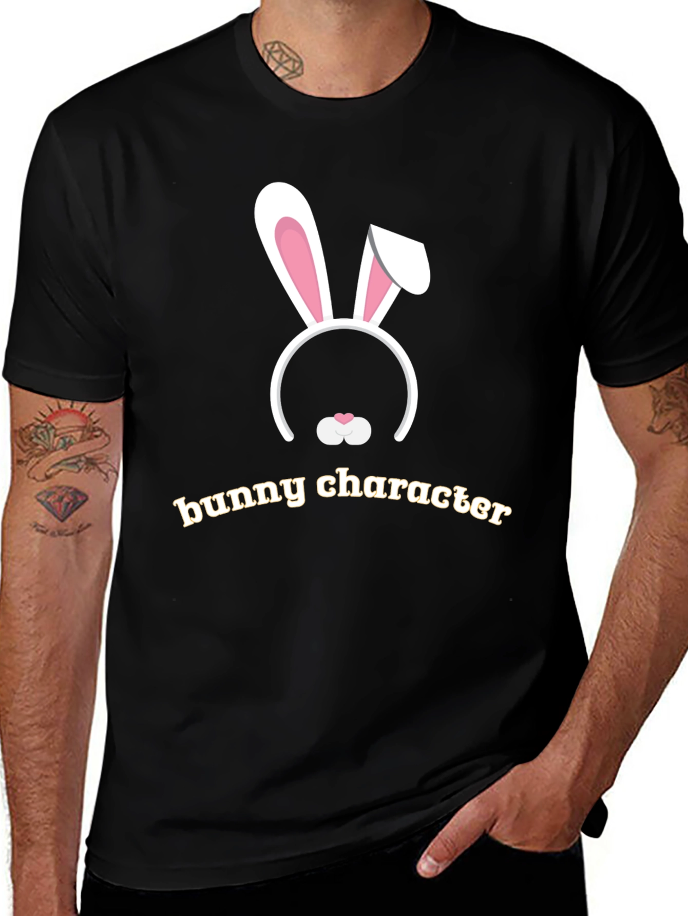 Bunny Character Graphic T-Shirt