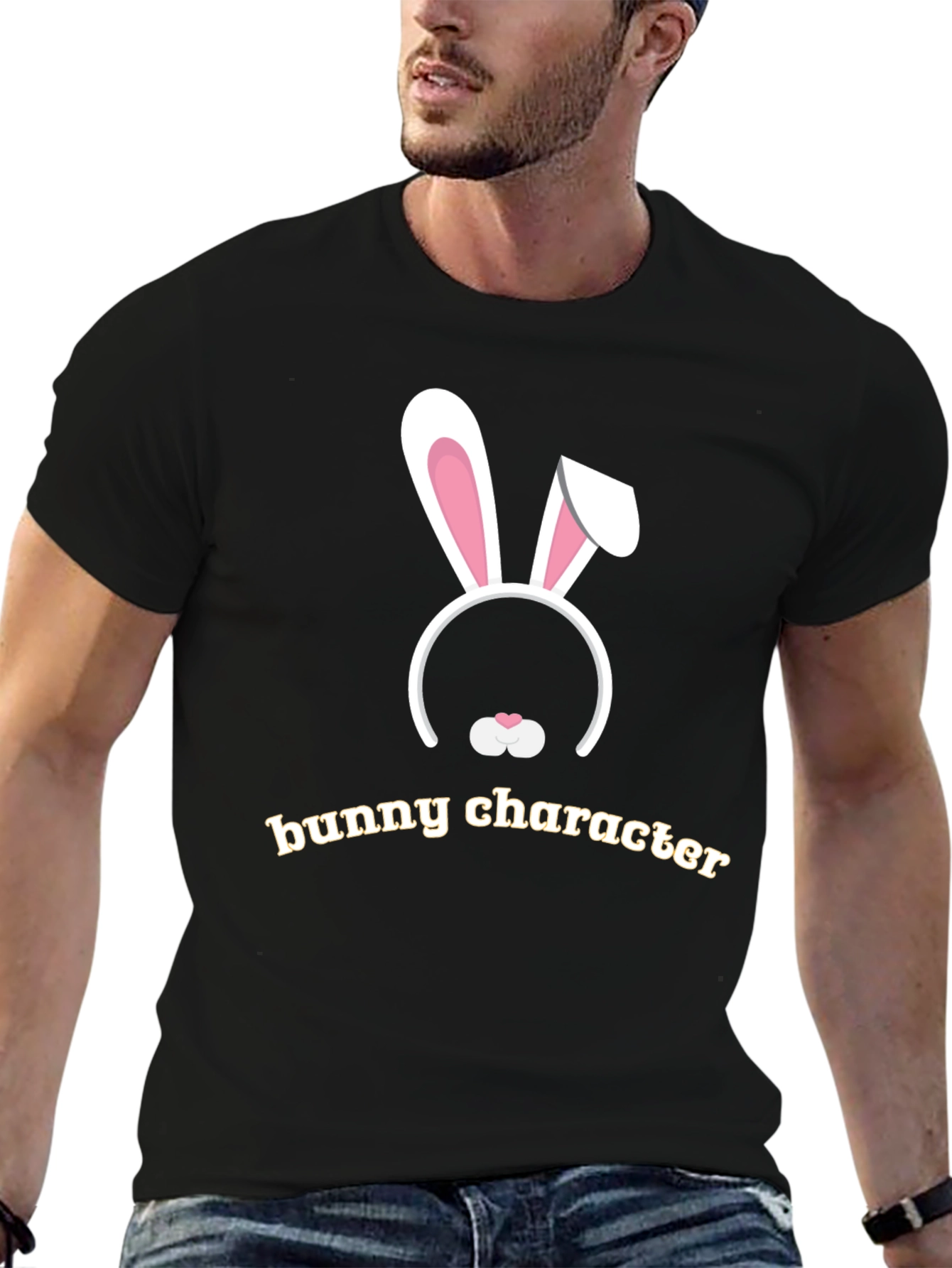 Bunny Character Graphic T-Shirt