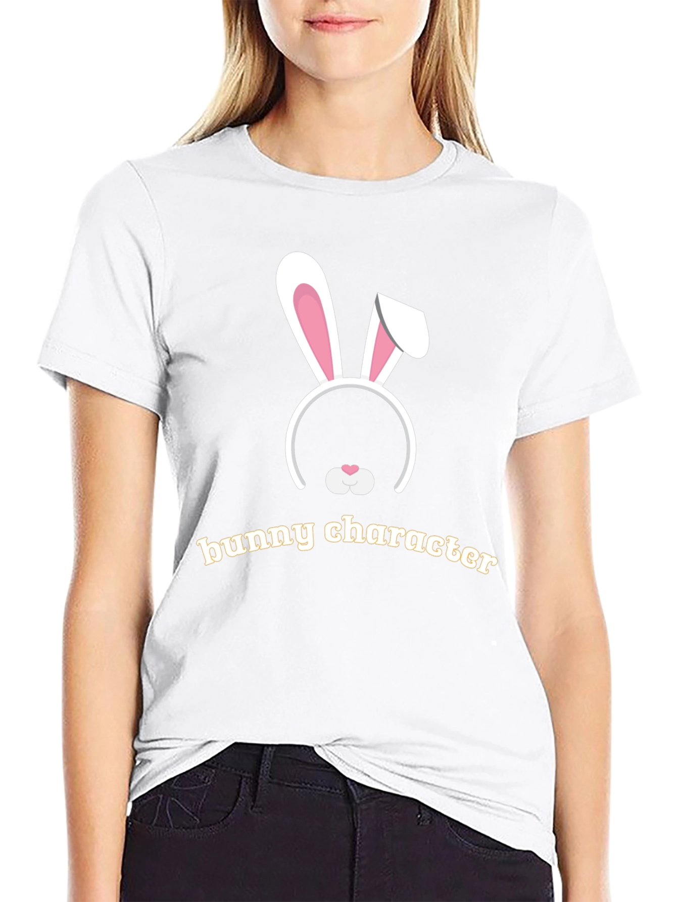 Bunny Character Graphic T-Shirt