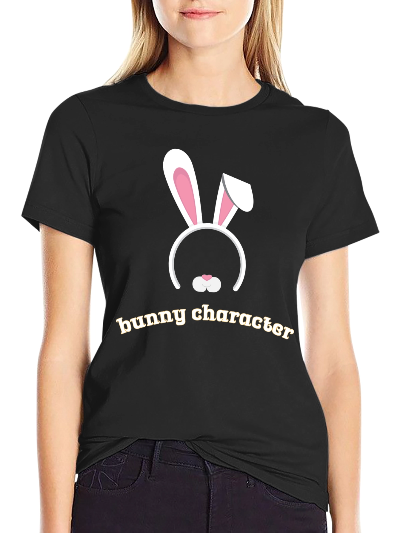 Bunny Character Graphic T-Shirt