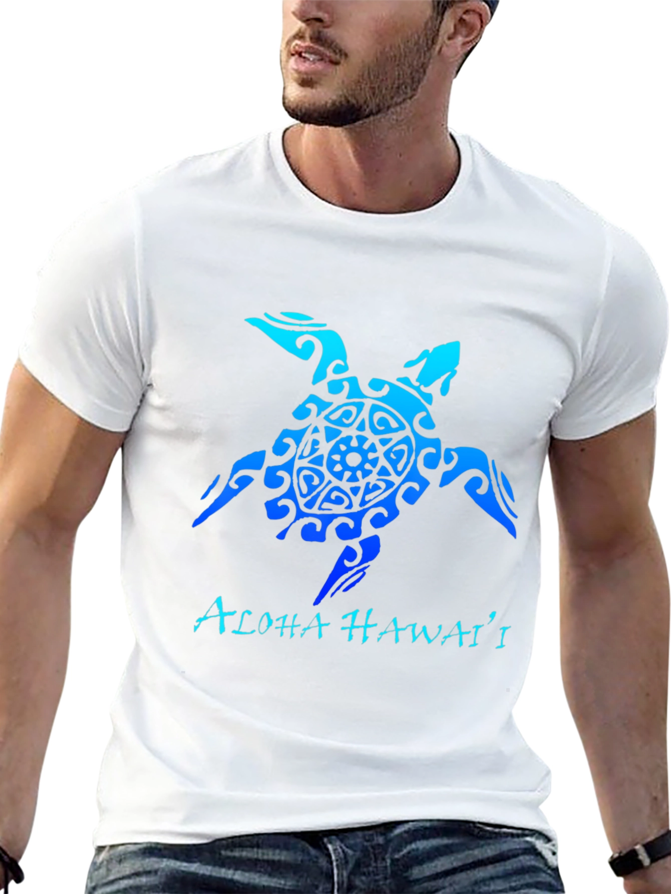 Aloha Hawaii Turtle Tee - Black T-Shirt