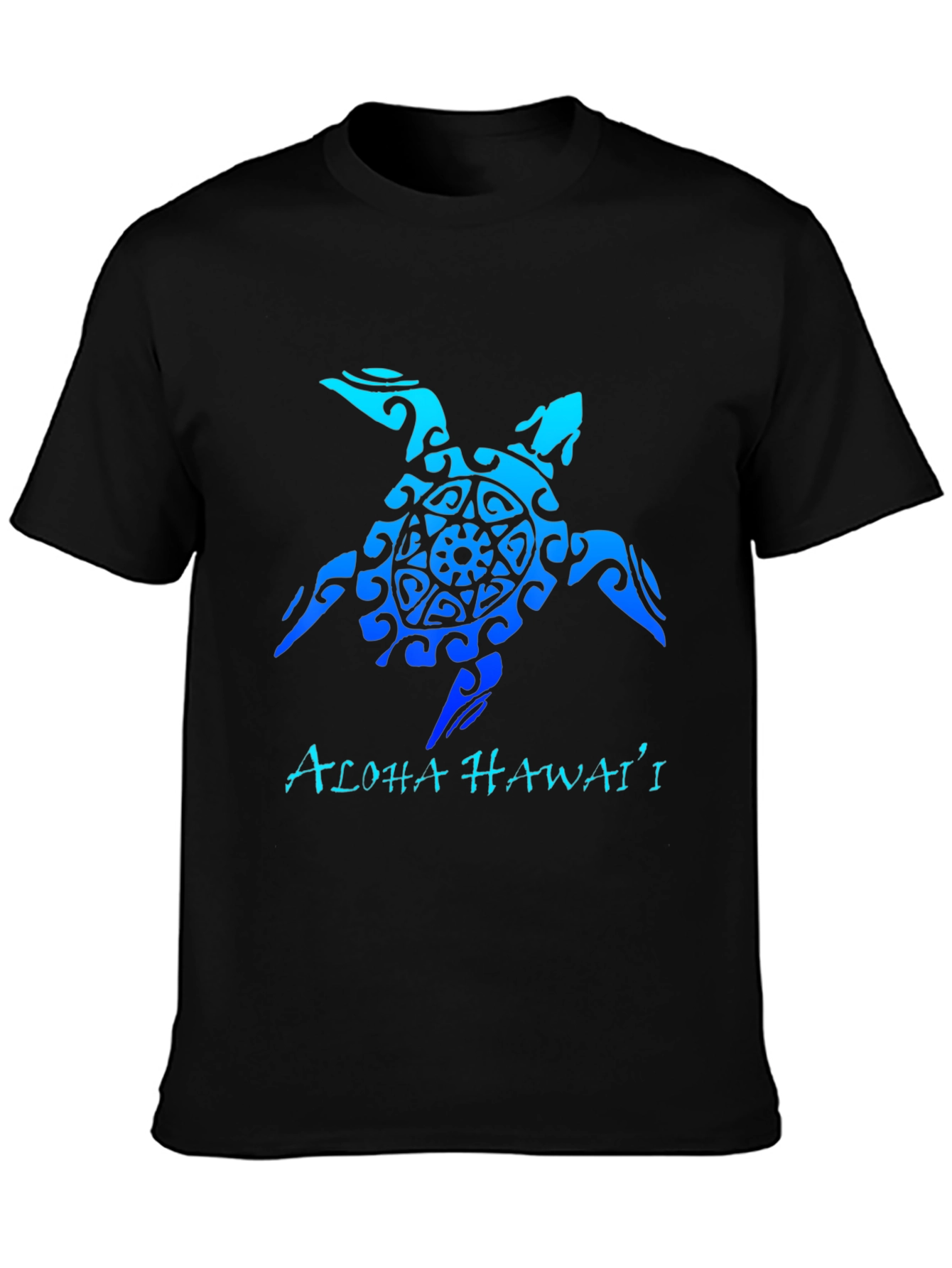 Aloha Hawaii Turtle Tee - Black T-Shirt