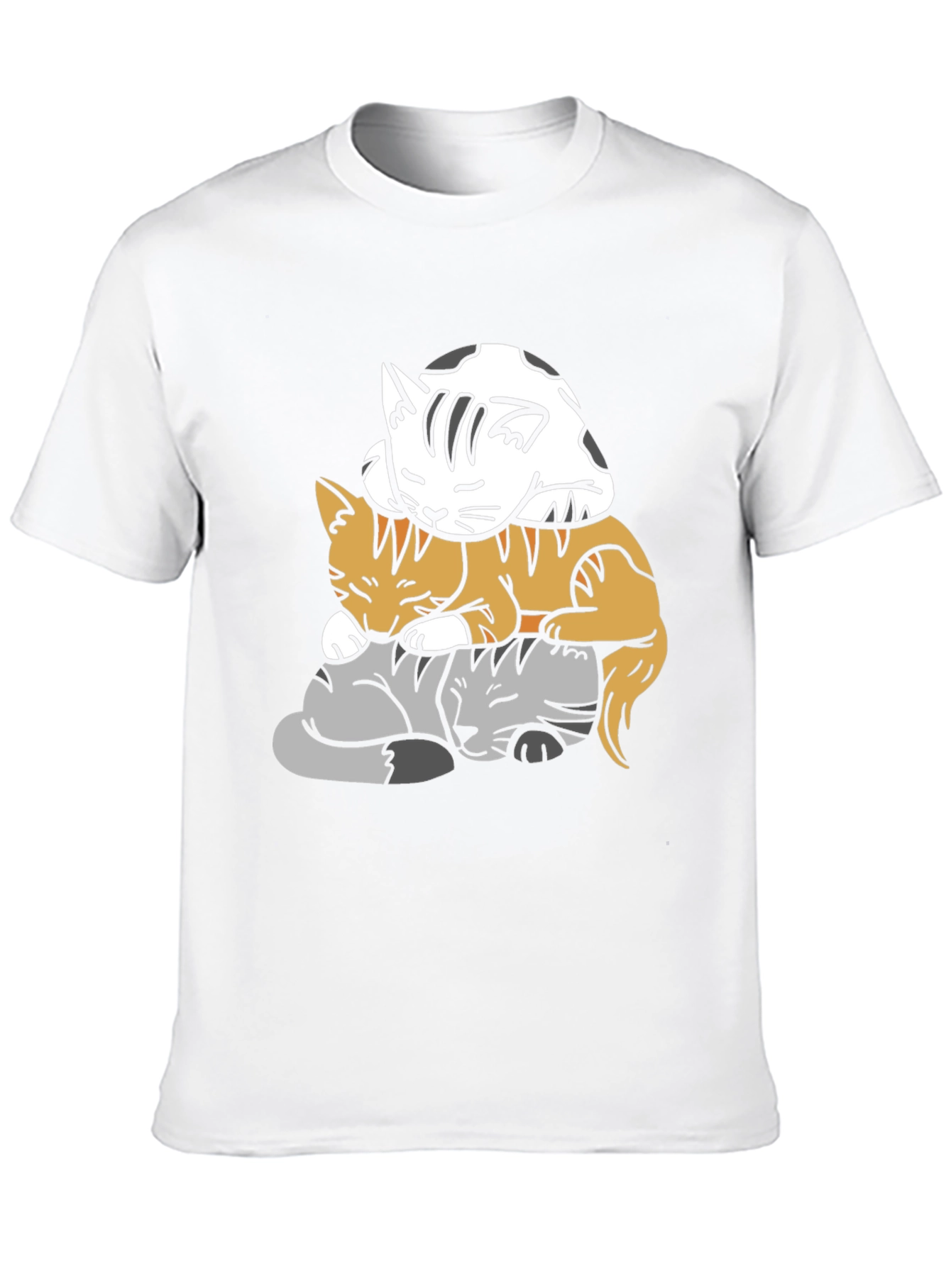 Stacked Cats Graphic Tee - Soft & Comfy!