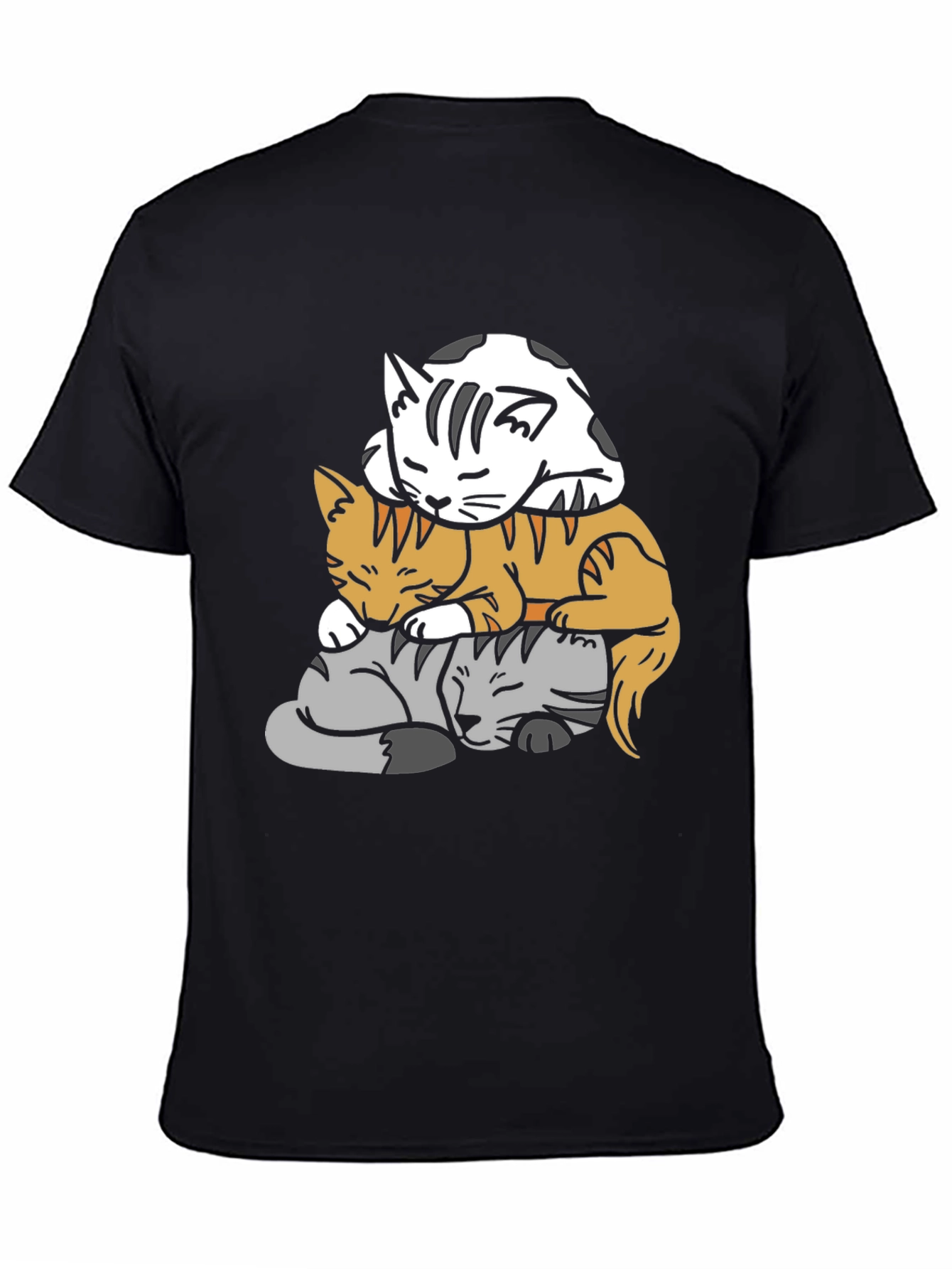 Stacked Cats Graphic Tee - Soft & Comfy!